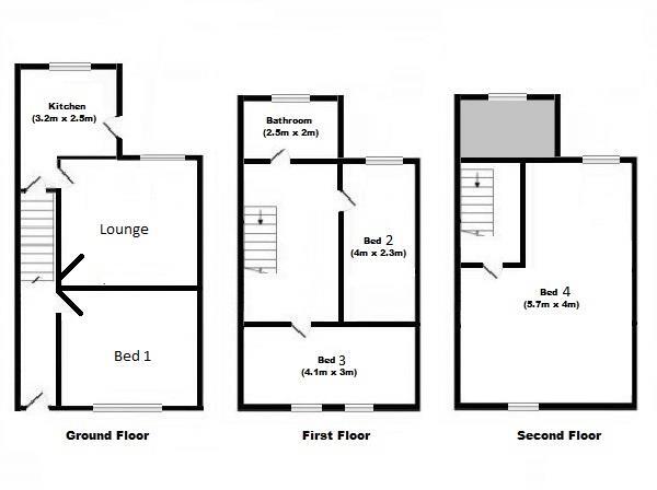 Kathleen Grove, Rusholme, £148pppw floorplan