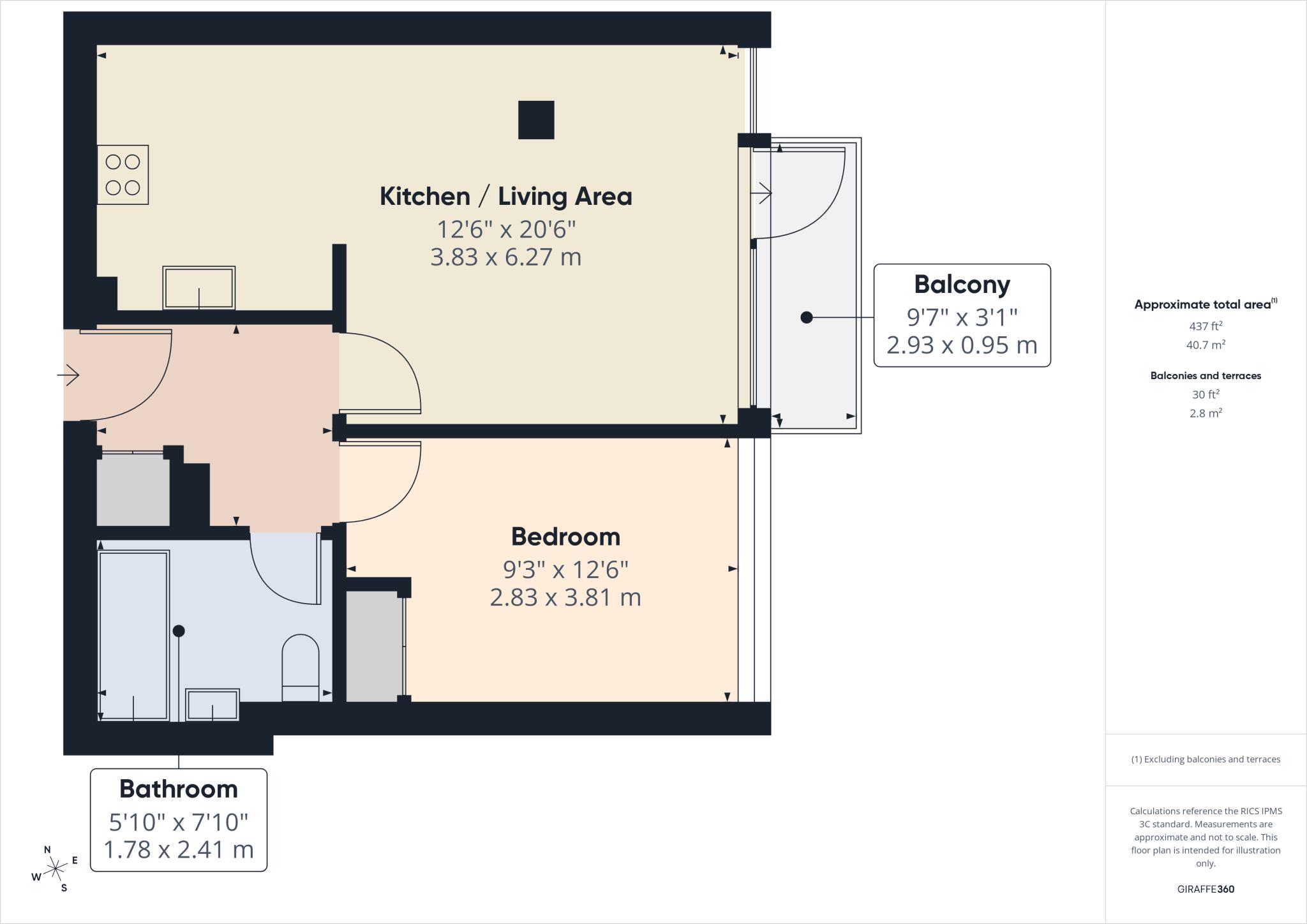 Courtenay House, New Park Road, London, SW2 4DN floorplan
