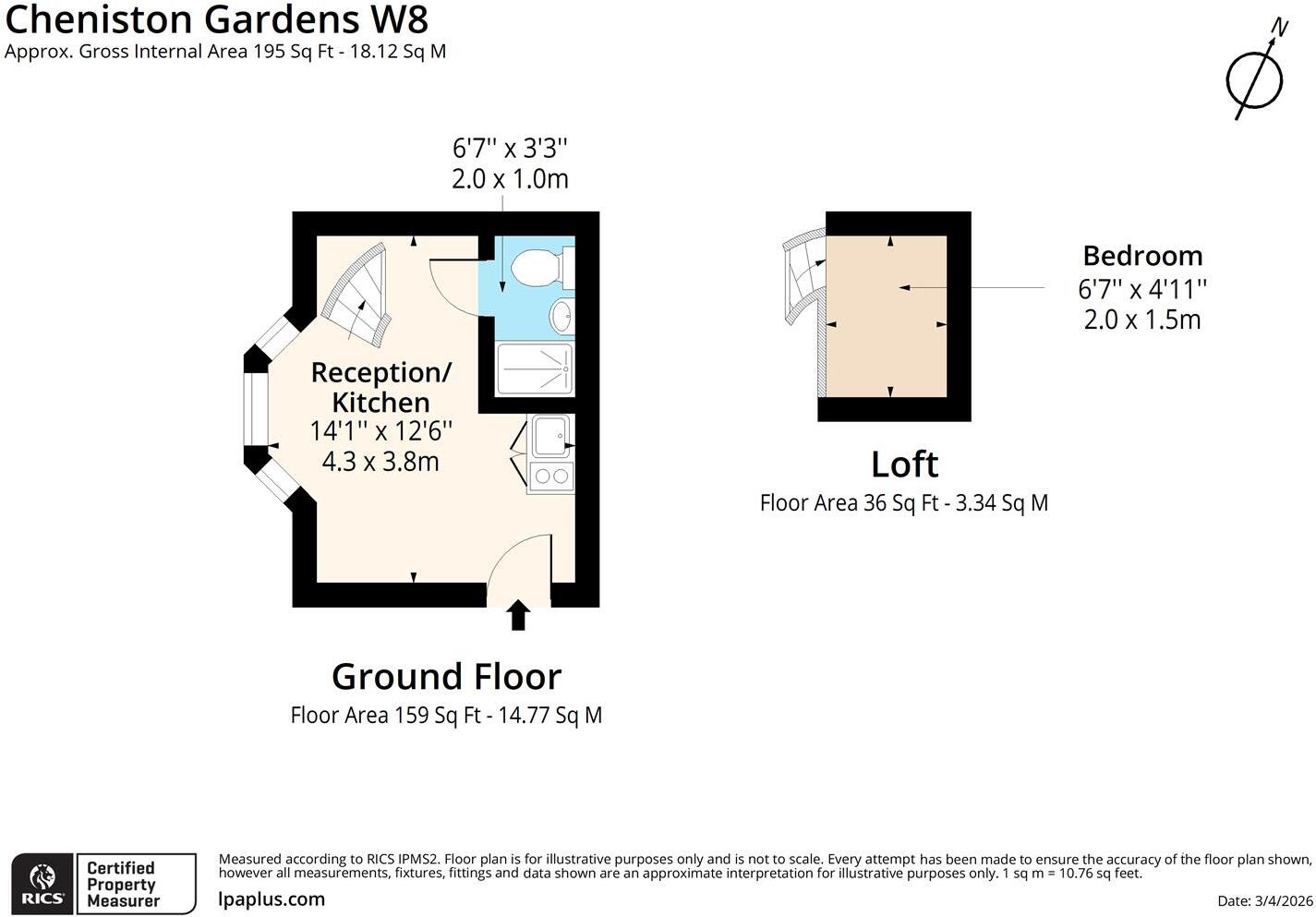 Cheniston Gardens, High Street Kensington, W8 floorplan