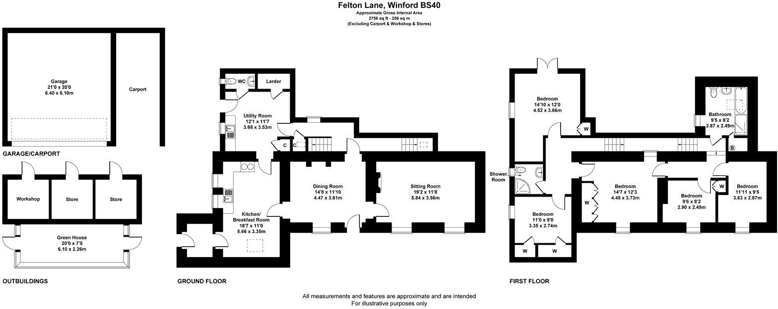 Five bedroom detached character cottage - Winford floorplan