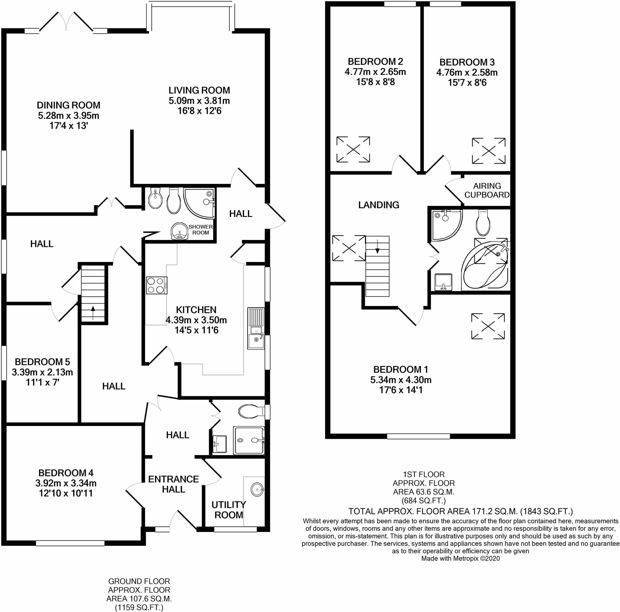 Colney Heath Lane, St. Albans, Hertfordshire, AL4 floorplan