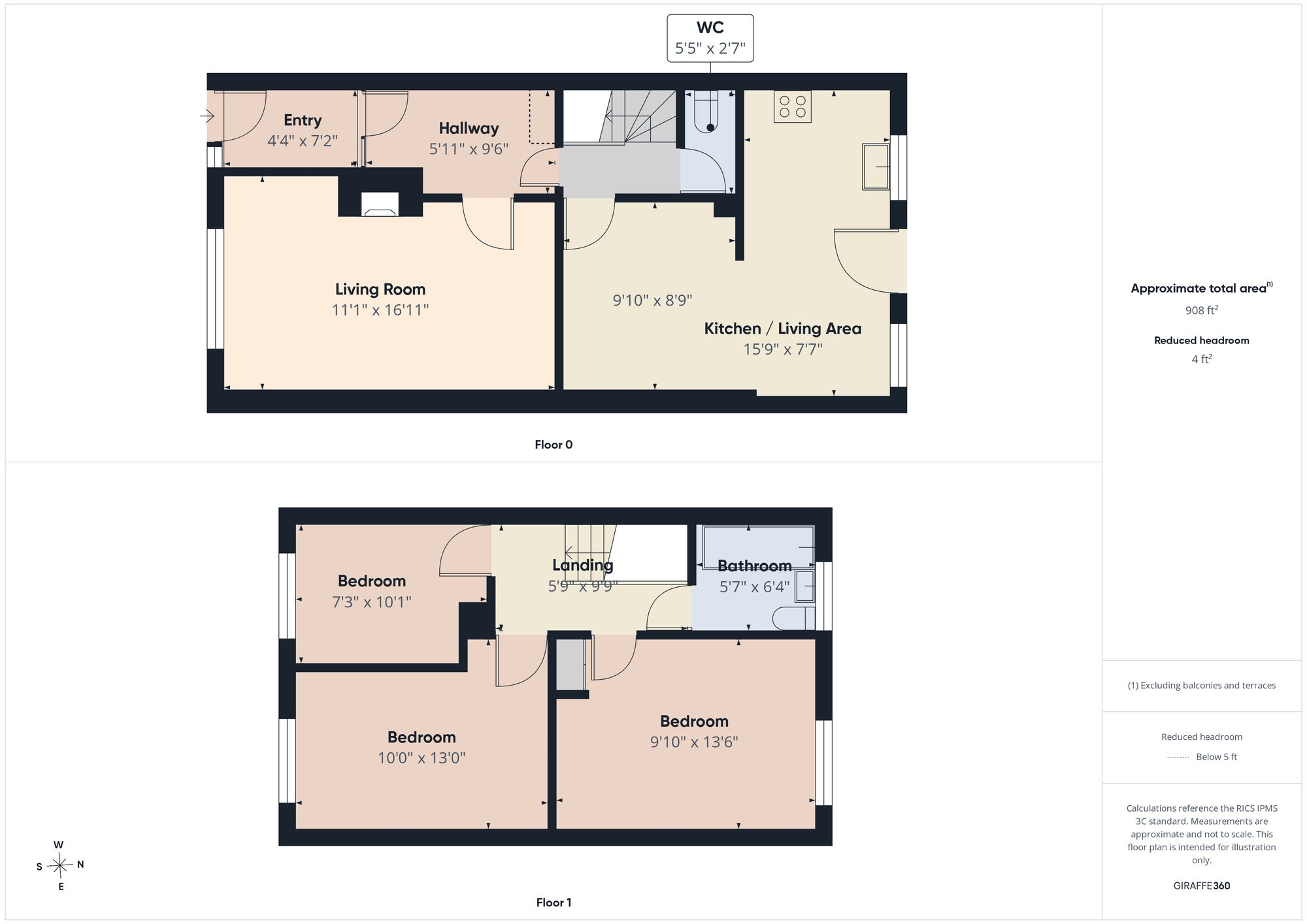 Hexham Road, Reading, RG2 floorplan