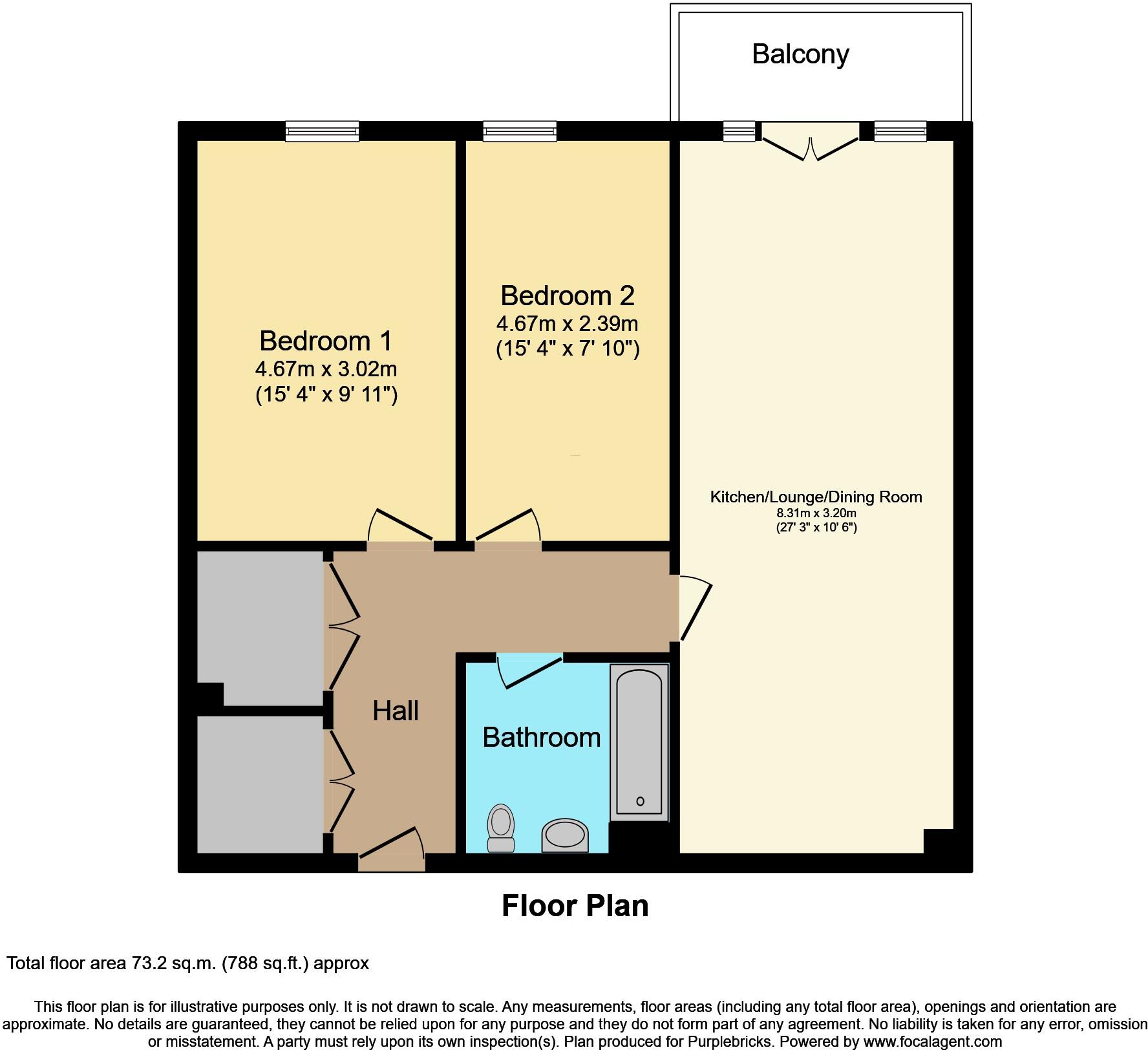 4 Sayers Way, Erith, DA8 floorplan