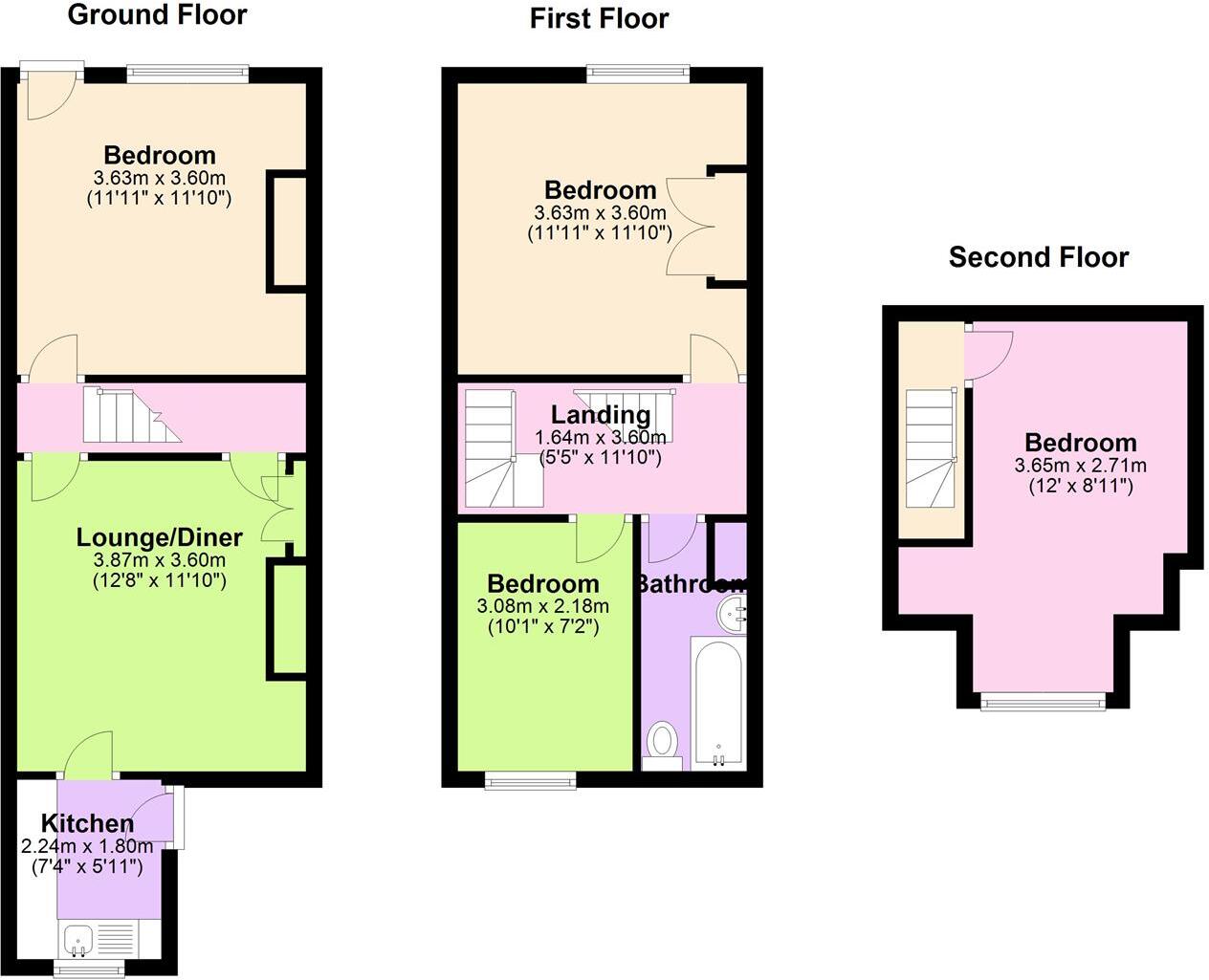 78 Pickmere Road, Crookes, Sheffield floorplan