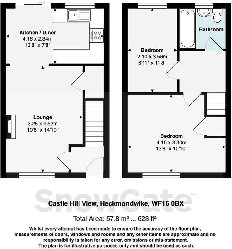 Castle Hill View, Heckmondwike floorplan