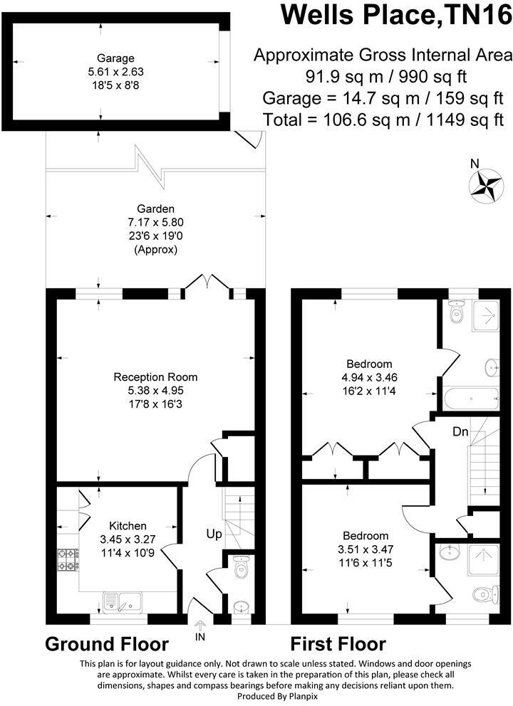 Wells Place, Westerham, Kent floorplan