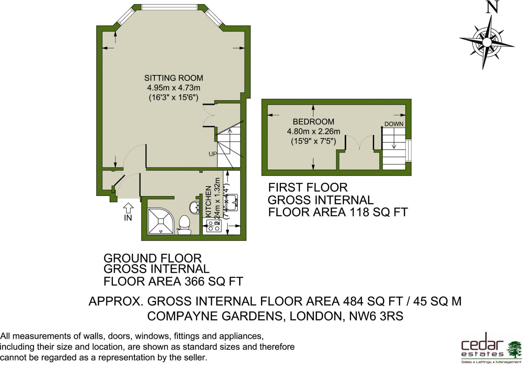 Compayne Gardens, South Hampstead NW6 floorplan