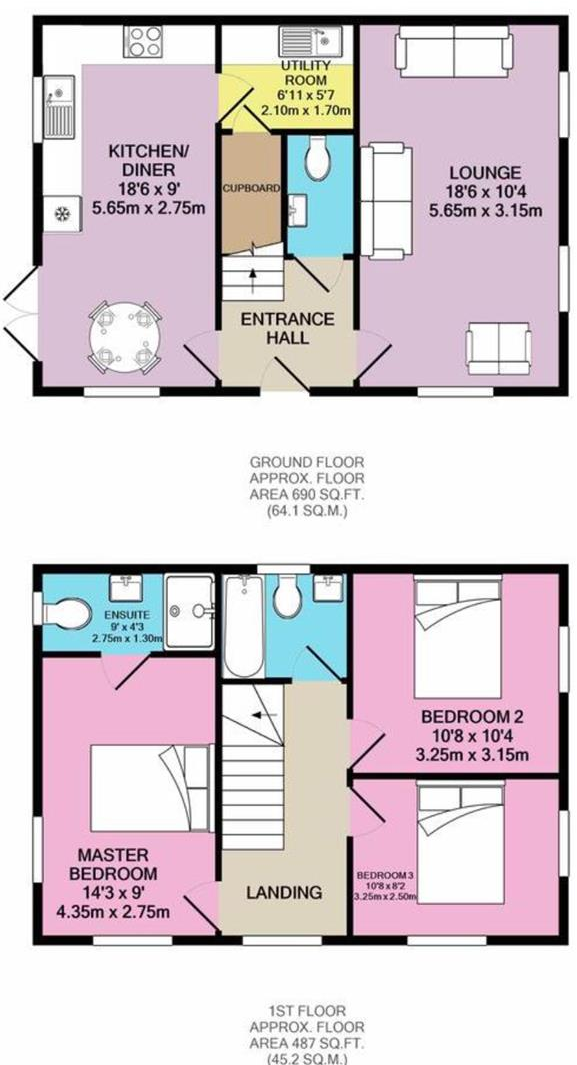 Campion Way, Uttoxeter, Staffordshire floorplan