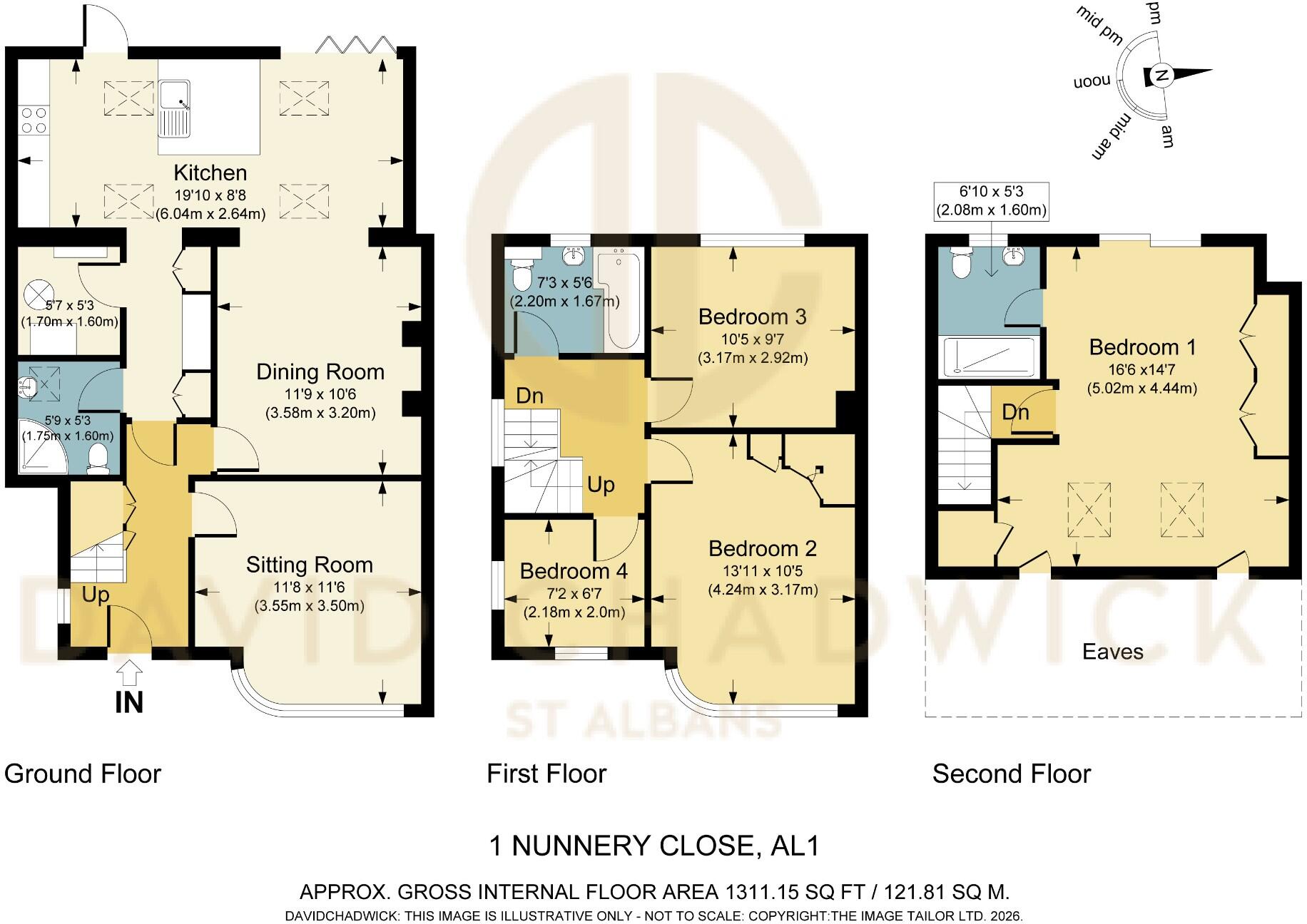 Nunnery Close, St. Albans, Hertfordshire, AL1 floorplan