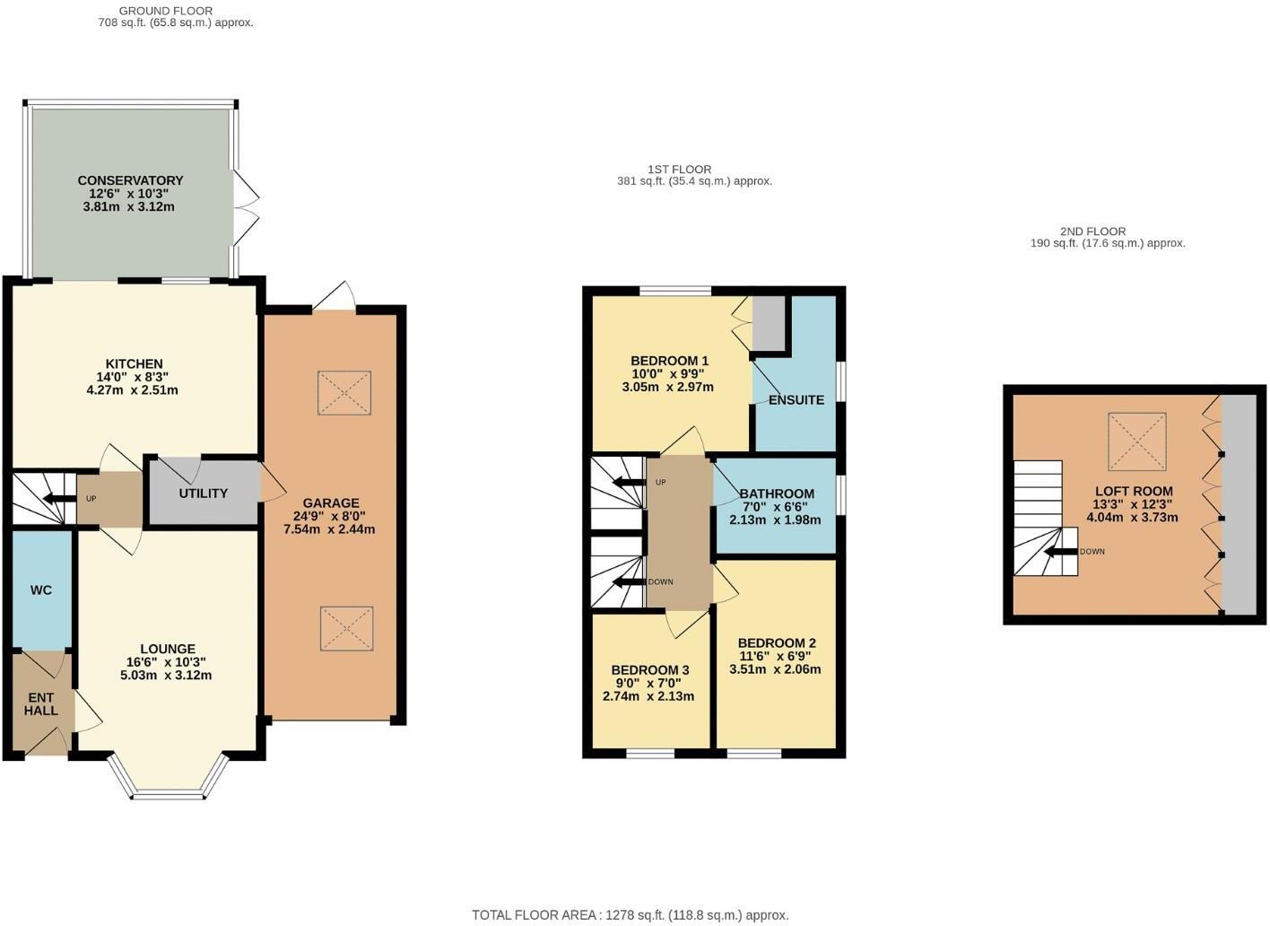 Penny Royal Close, Killinghall, Harrogate floorplan