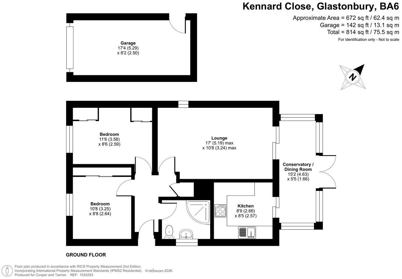 Kennard Close, Glastonbury, BA6 floorplan