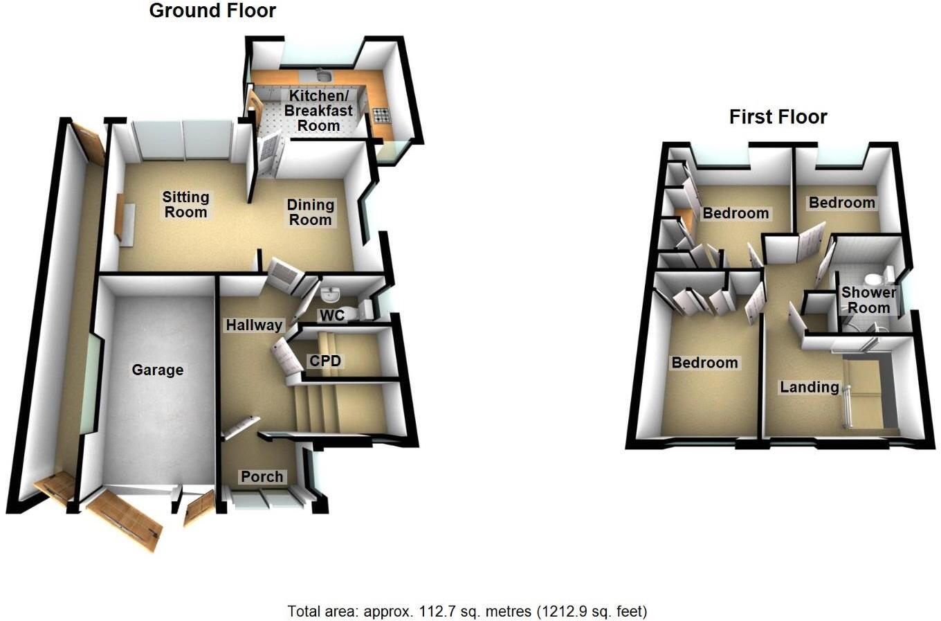 Cherry Lane, Hampton Magna, Warwick floorplan