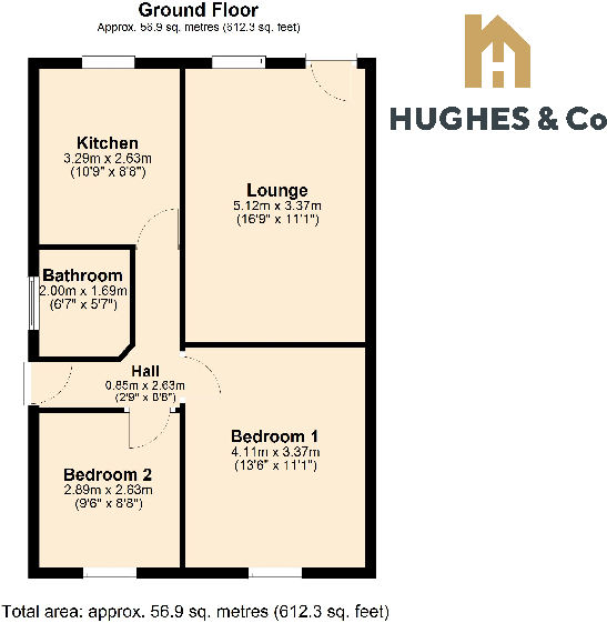 Ashleigh Drive, Beeford, Driffield, YO25 floorplan