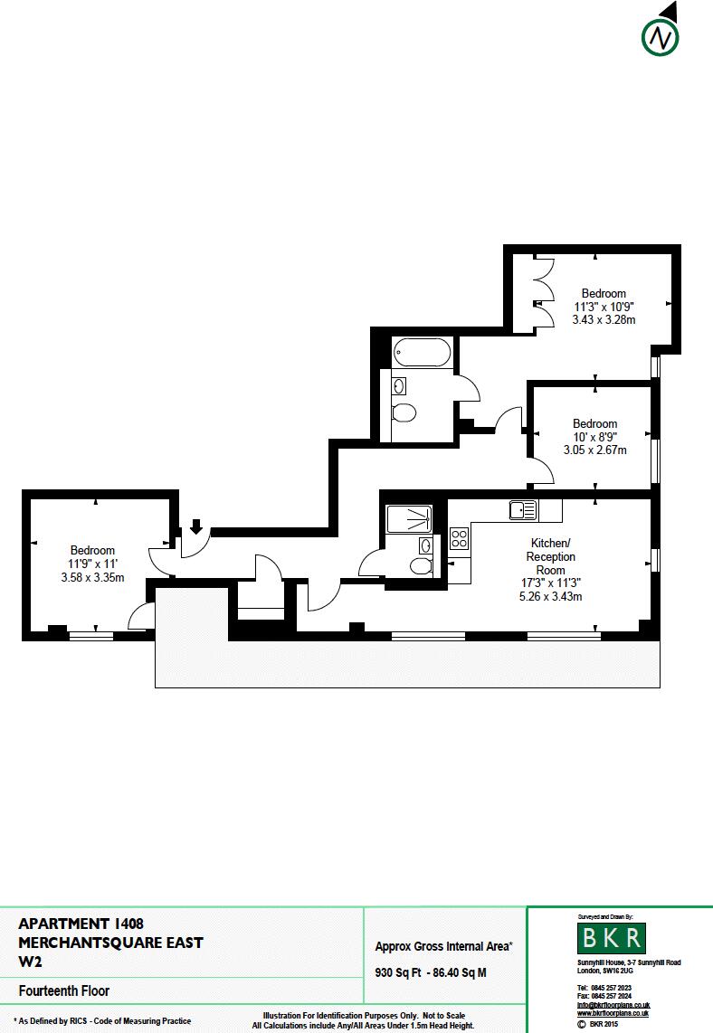 Merchant Square East, London, W2 floorplan