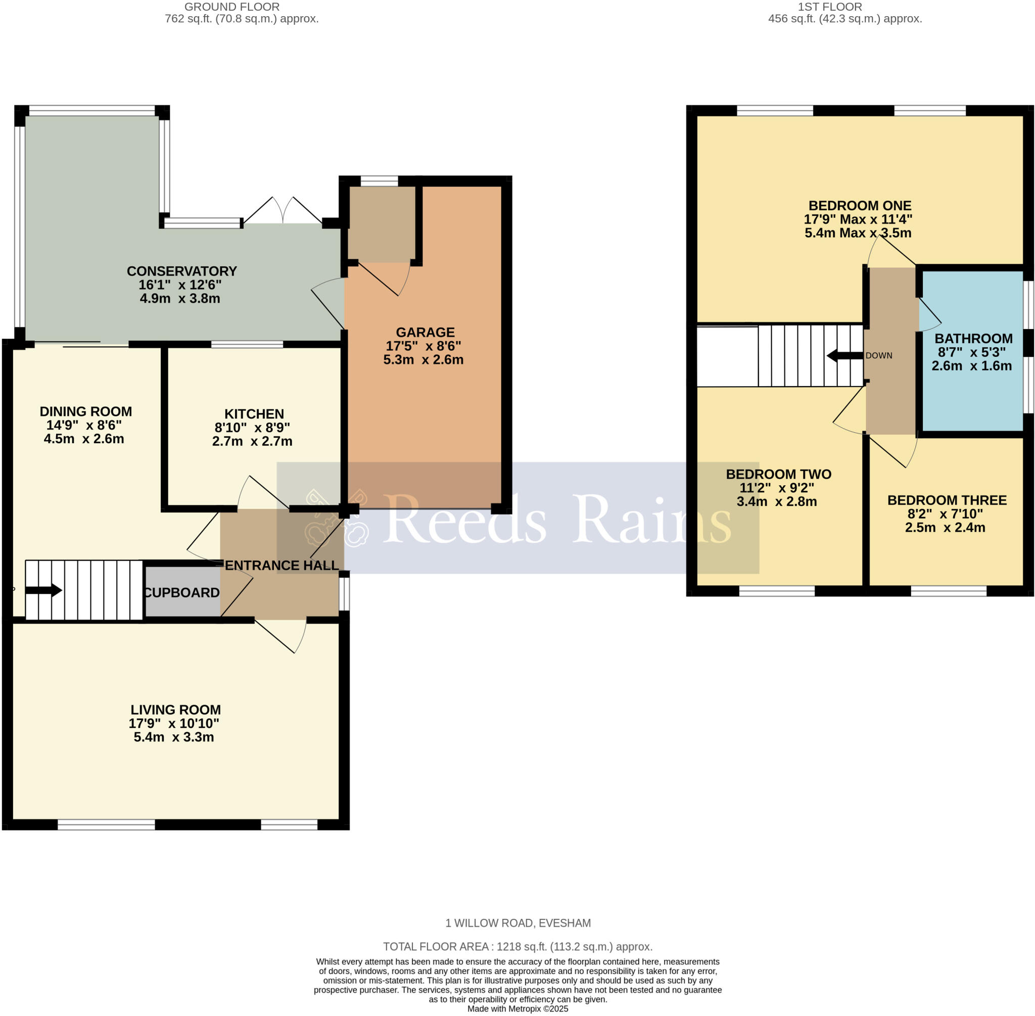 Willow Road, Evesham, Worcestershire, WR11 floorplan