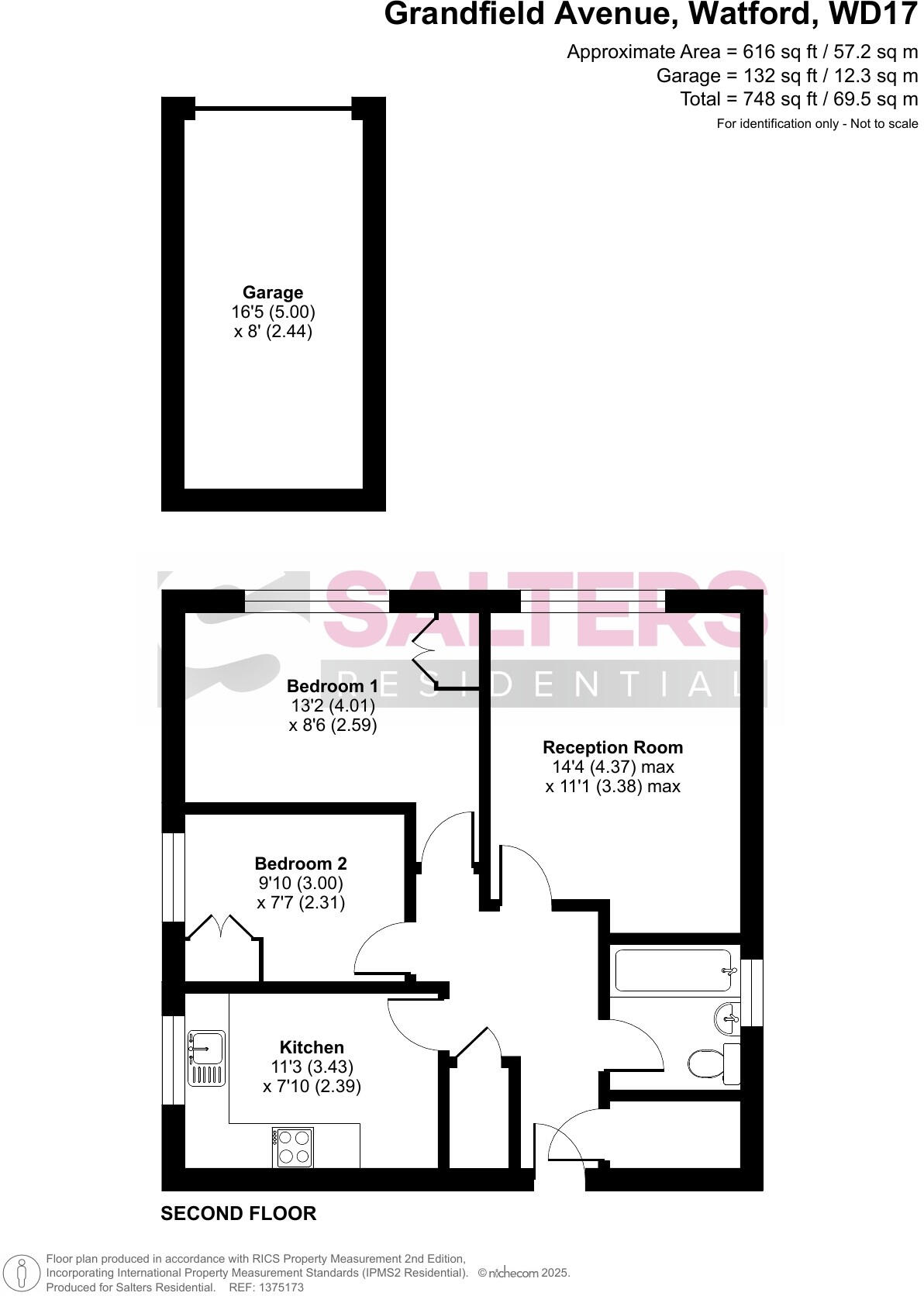 Grandfield Avenue, Nascot Wood, Watford WD17 4XD floorplan