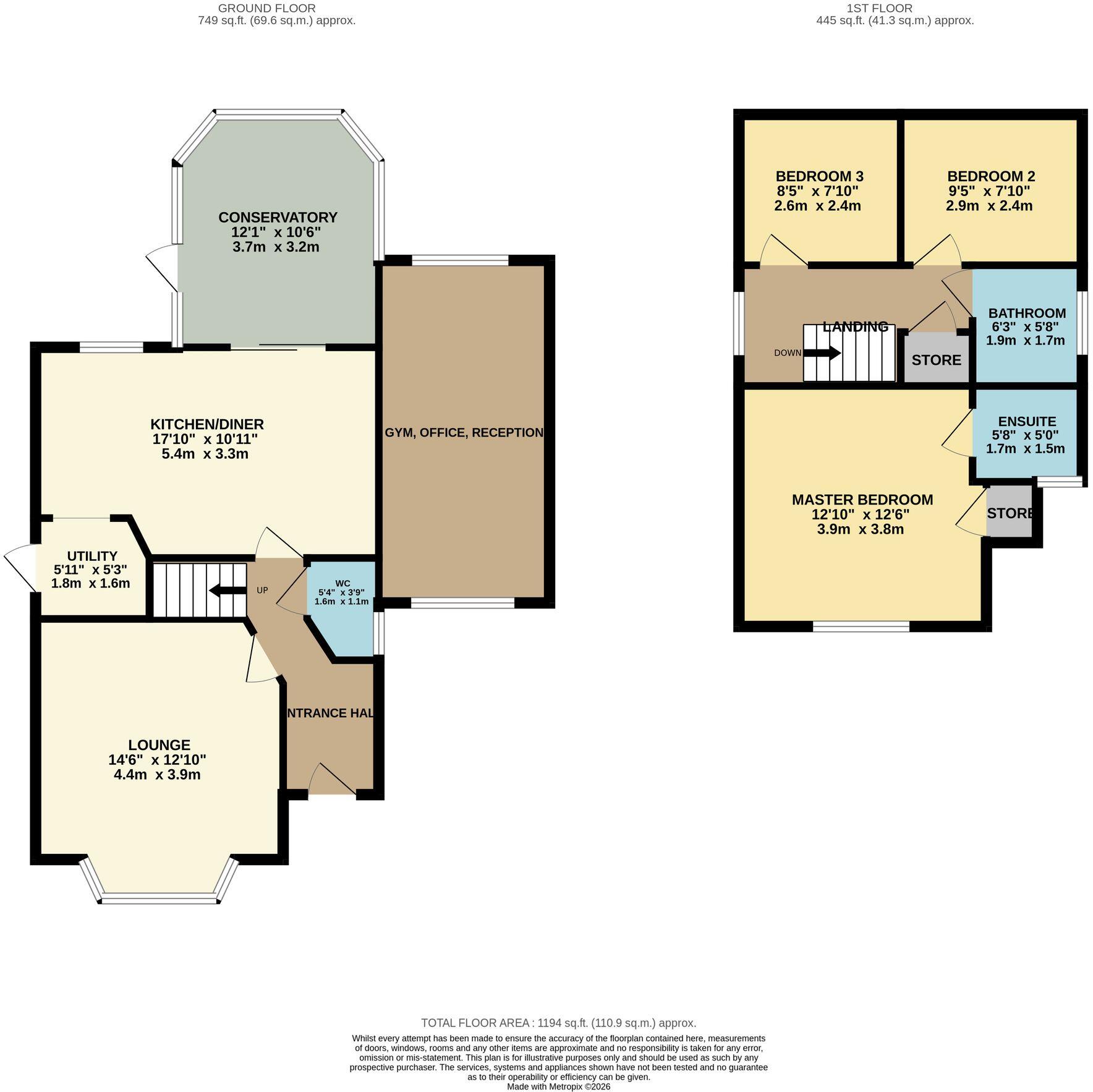 Clos Cae'r Wern, Caerphilly, CF83 floorplan