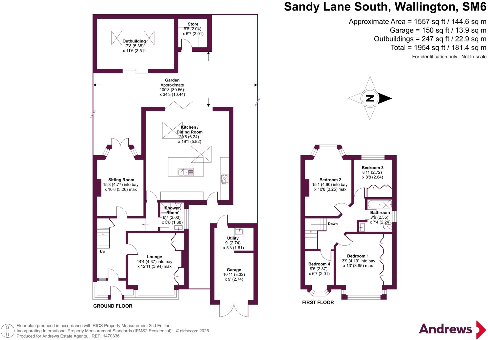 Sandy Lane South, Wallington, SM6 floorplan