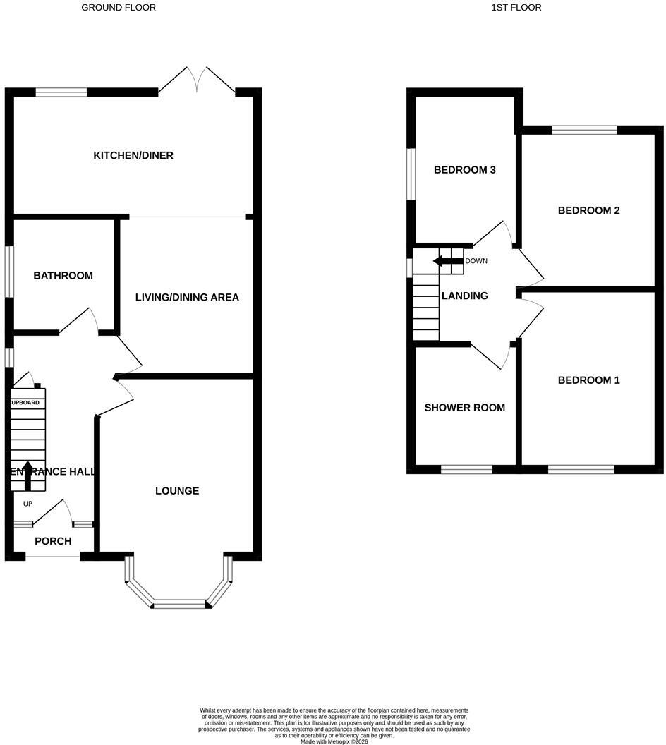 Stallingborough Road, Healing, Grimsby, N.E. Lincs, DN41 7QL floorplan