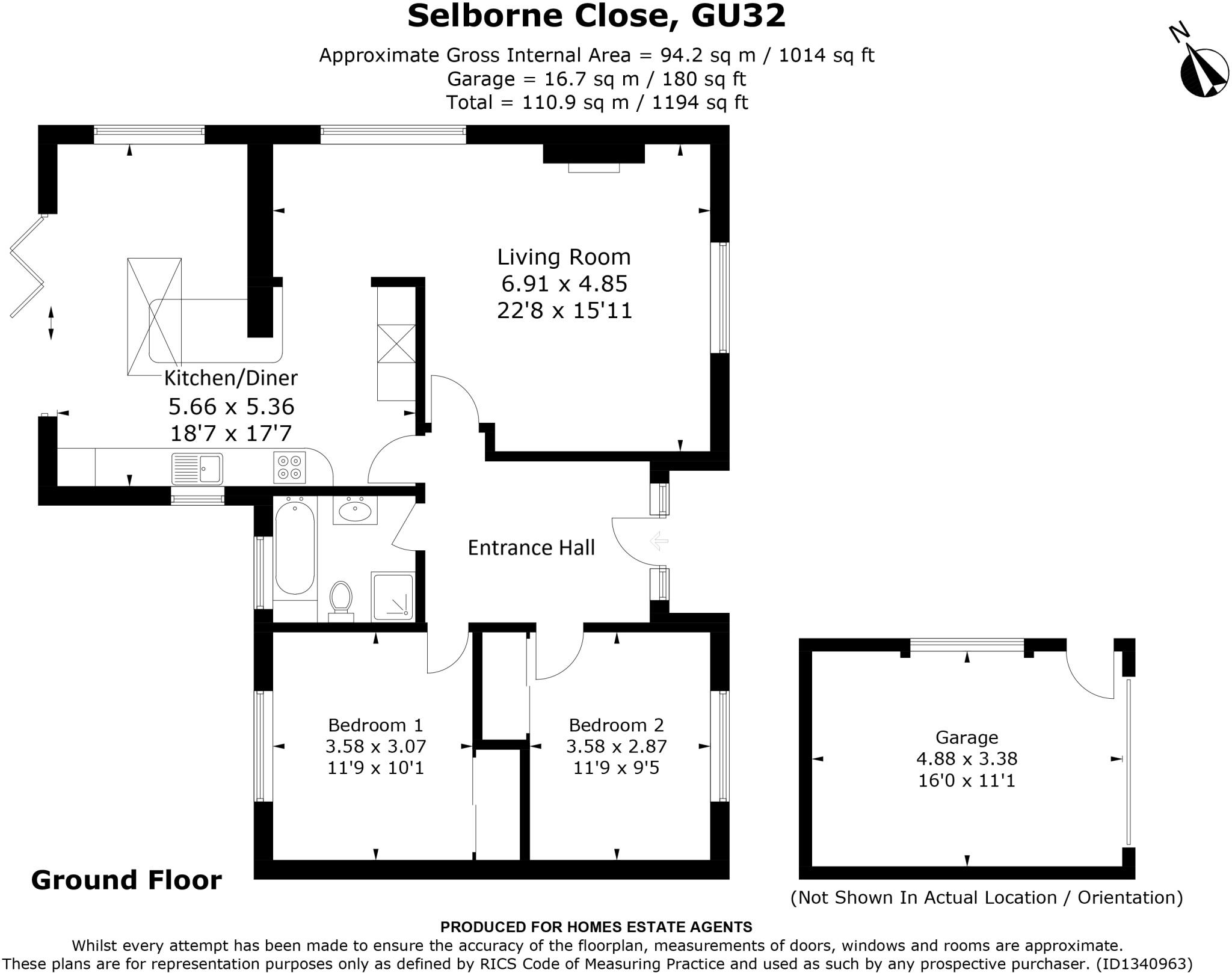 Selborne Close, Petersfield, Hampshire floorplan