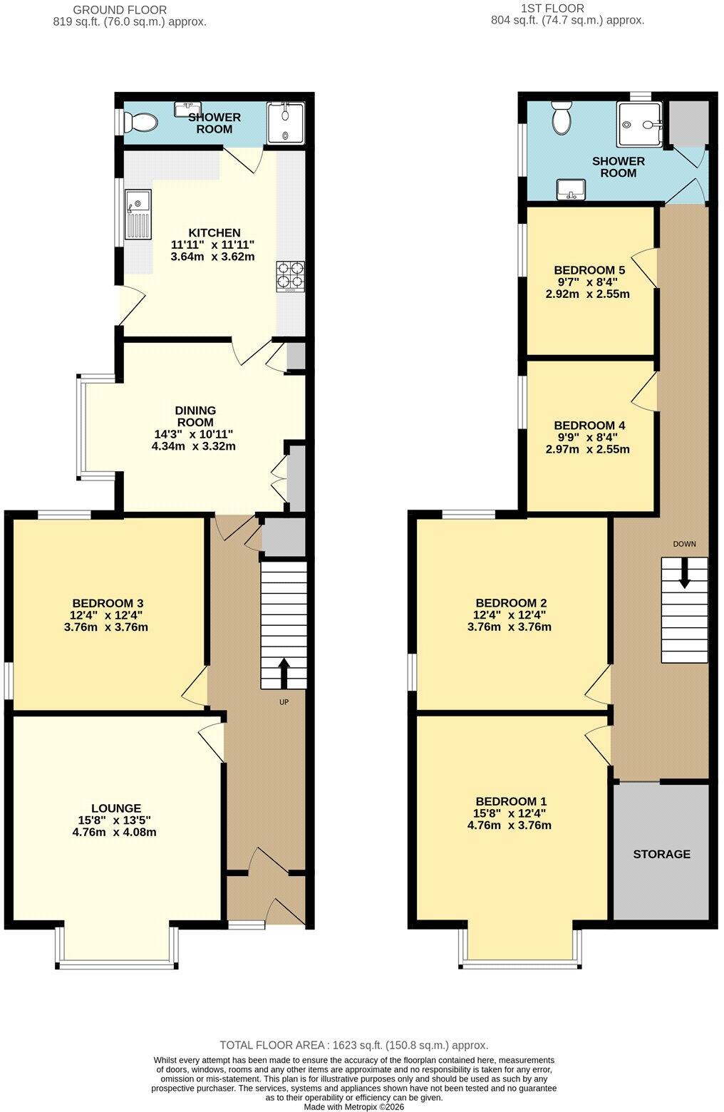 Yarra Road, Cleethorpes, Lincolnshire, DN35 floorplan