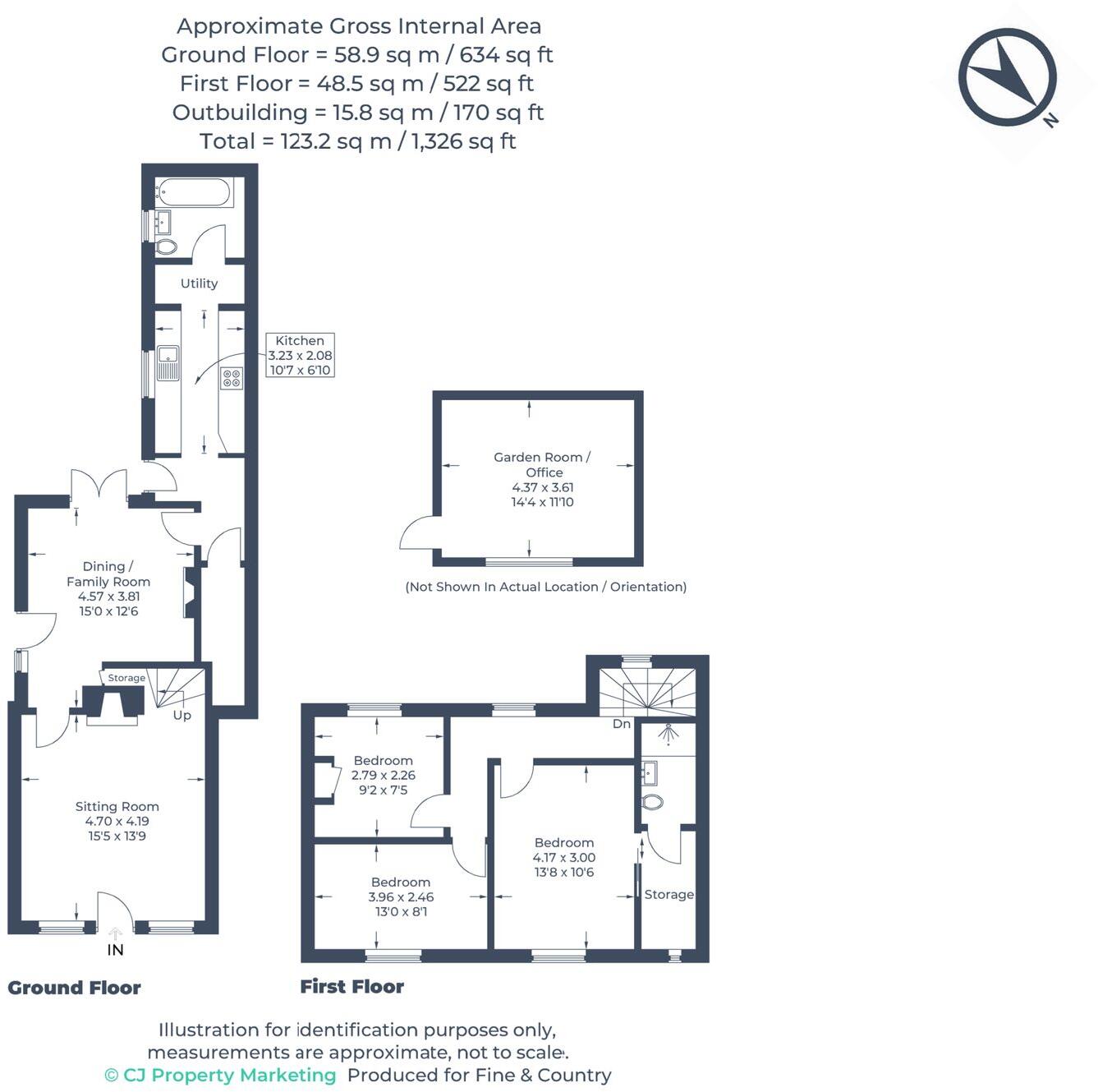 High Street, Markyate, AL3 floorplan