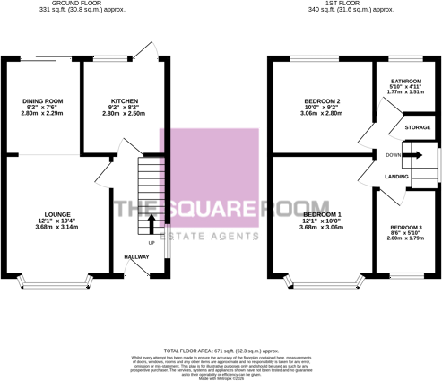 Highcroft Avenue,  Bispham, FY2 floorplan