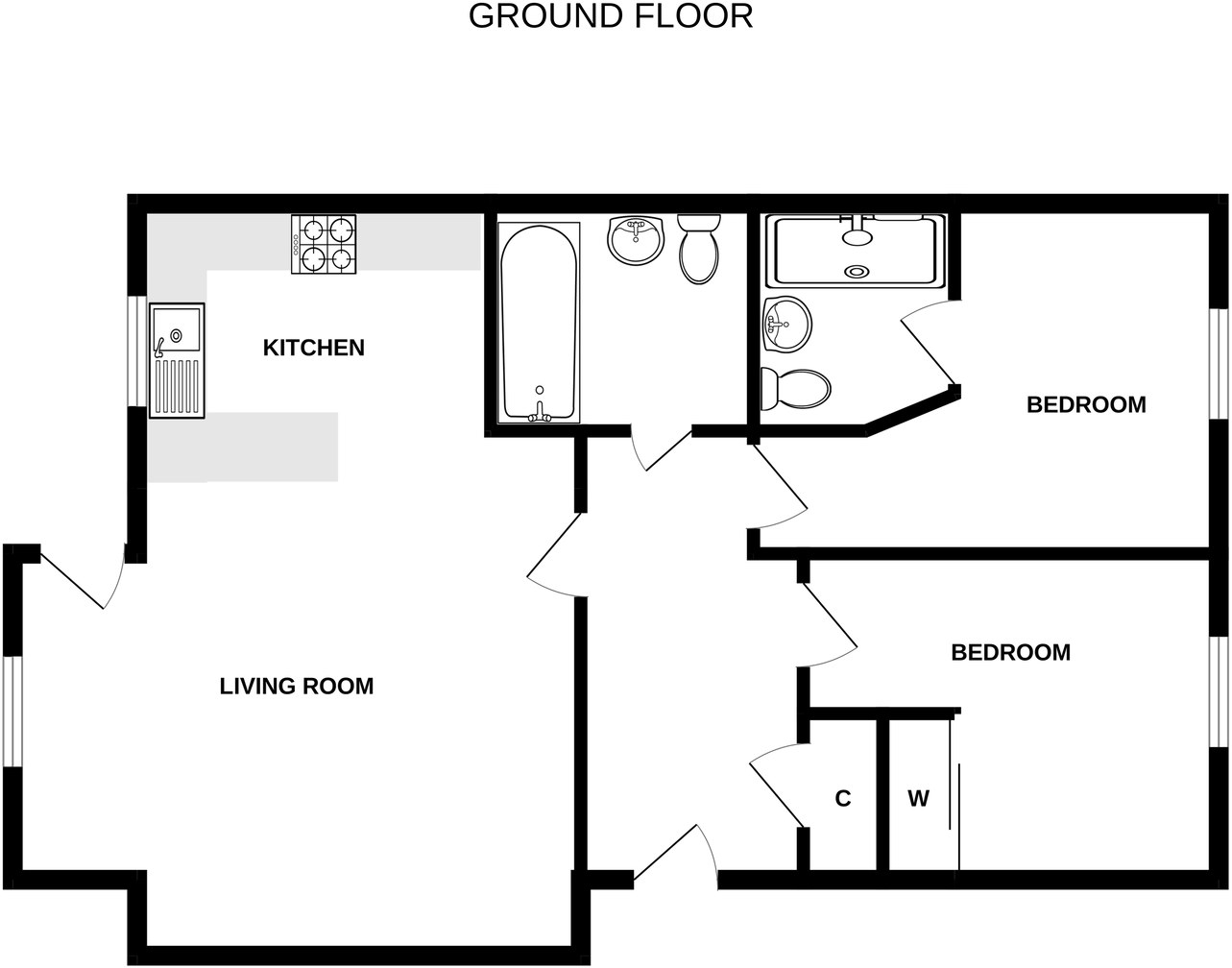 32 Dunain Square, Inverness, IV3 8FH floorplan