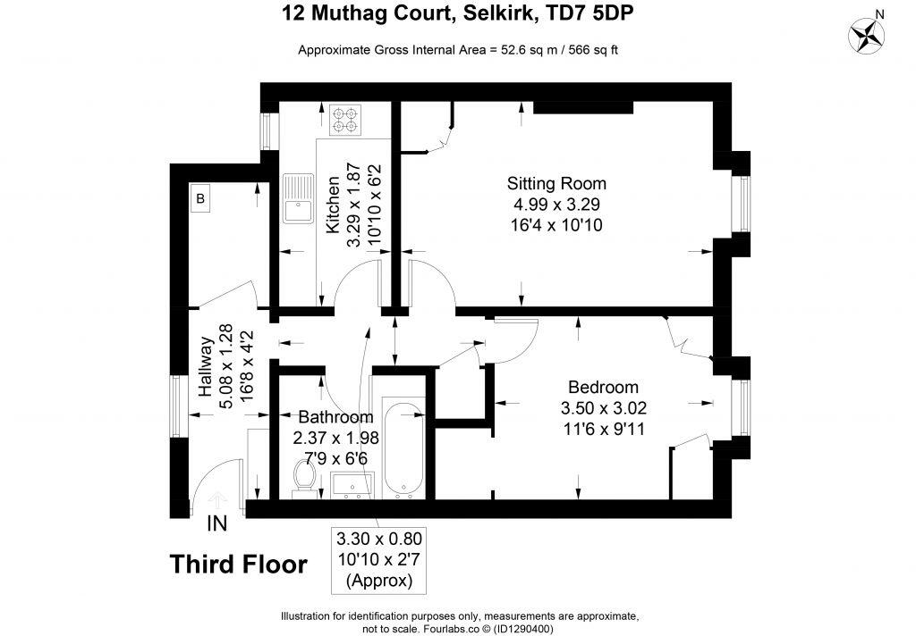 12 Muthag Court, Selkirk, TD7 5DP floorplan