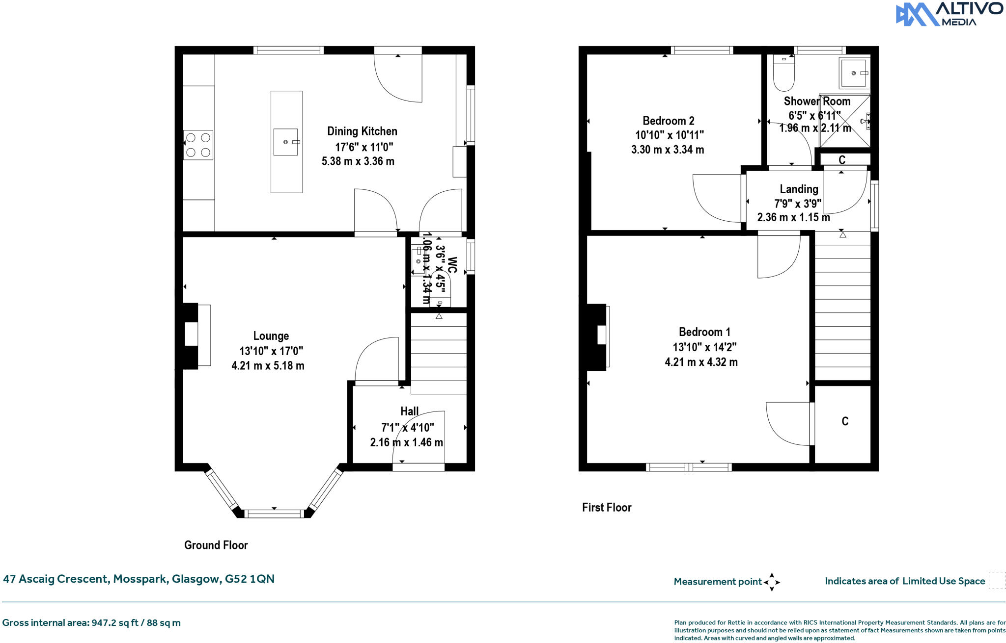Ascaig Crescent, Mosspark, Glasgow floorplan