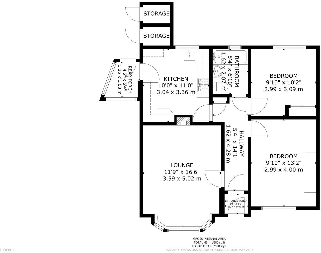 Levett Close, Polegate floorplan