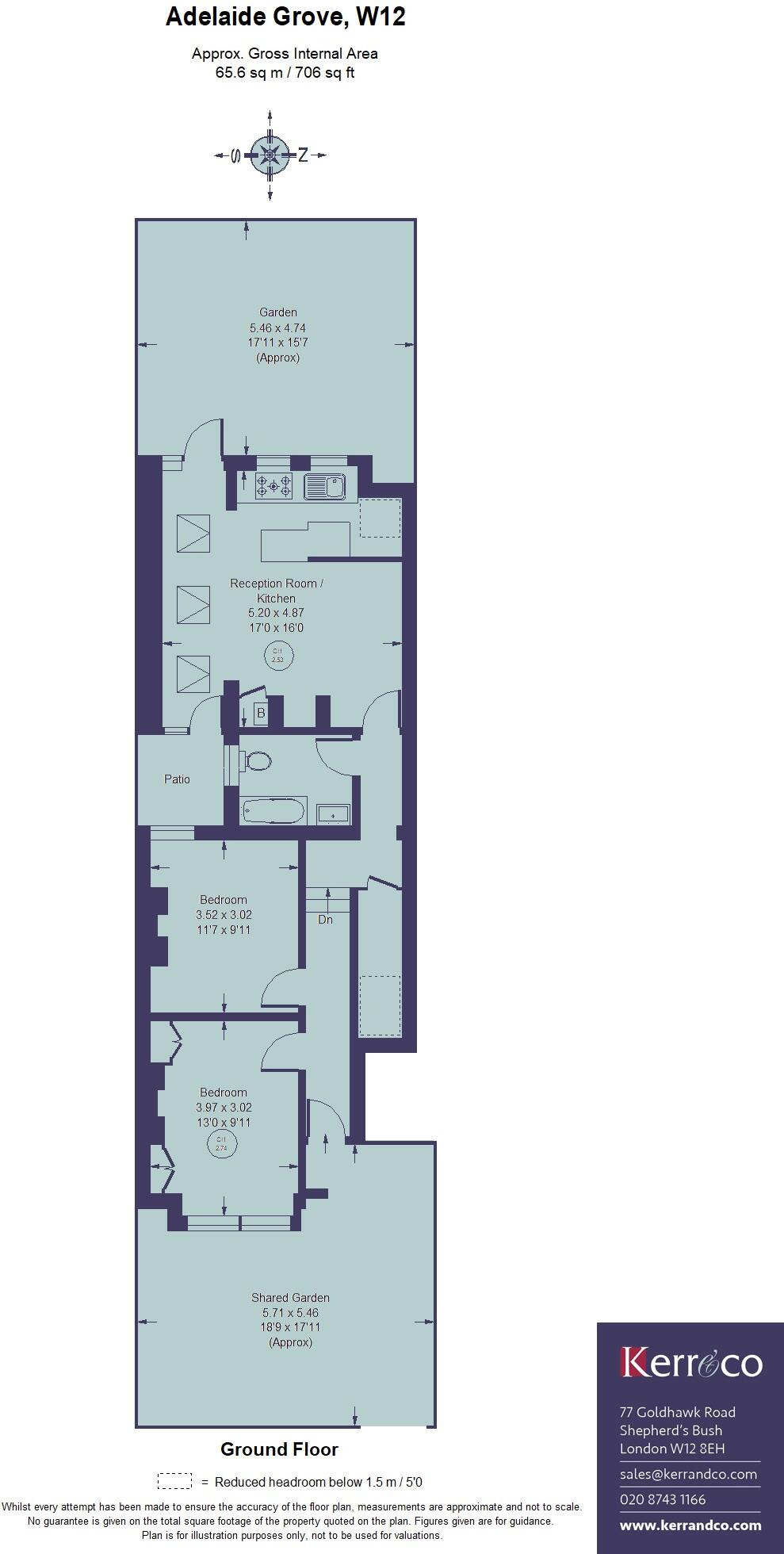 Adelaide Grove, Shepherd's Bush W12 floorplan