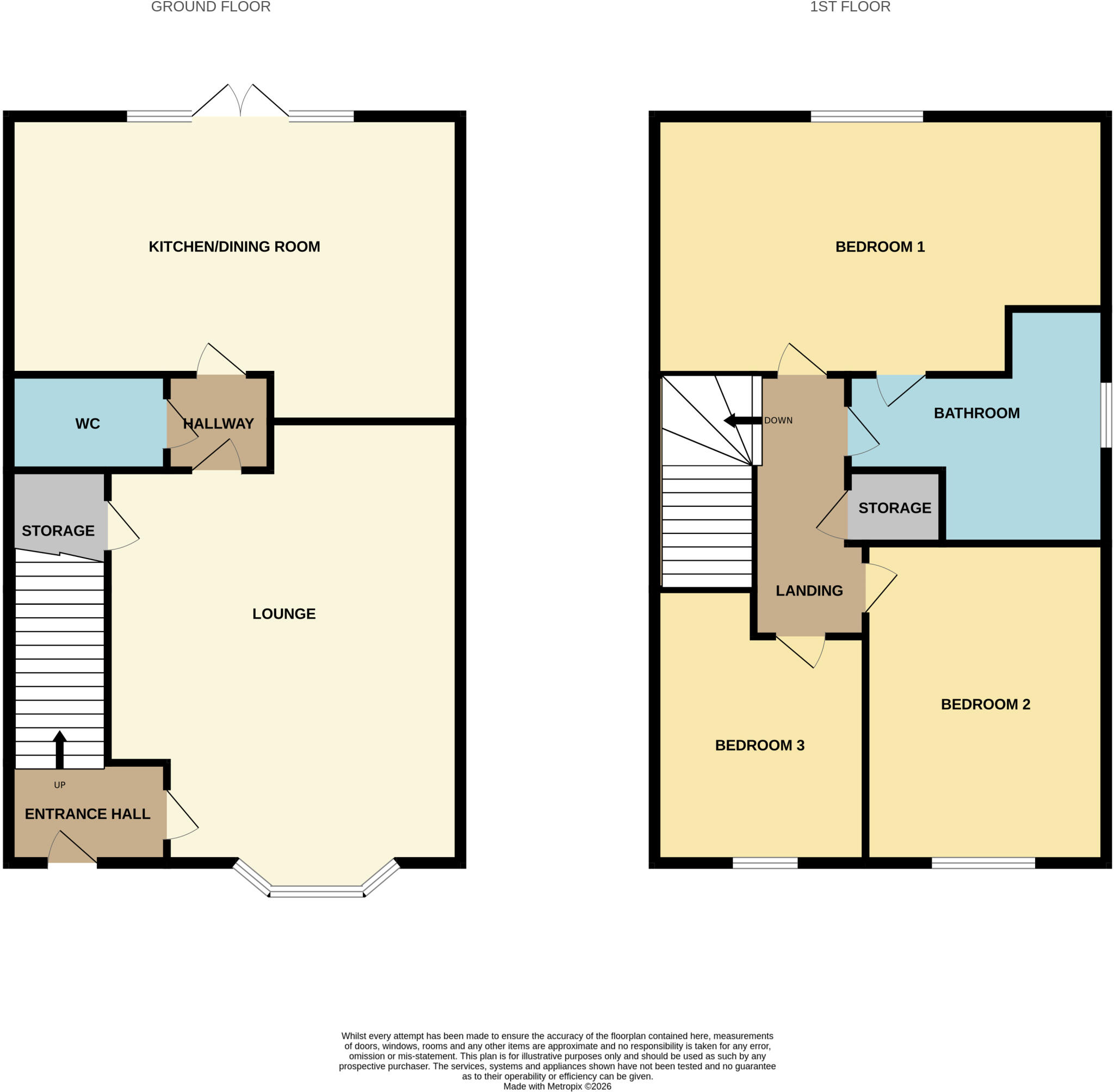 Pine Grove, Burton-on-Trent, Staffordshire, DE14 floorplan