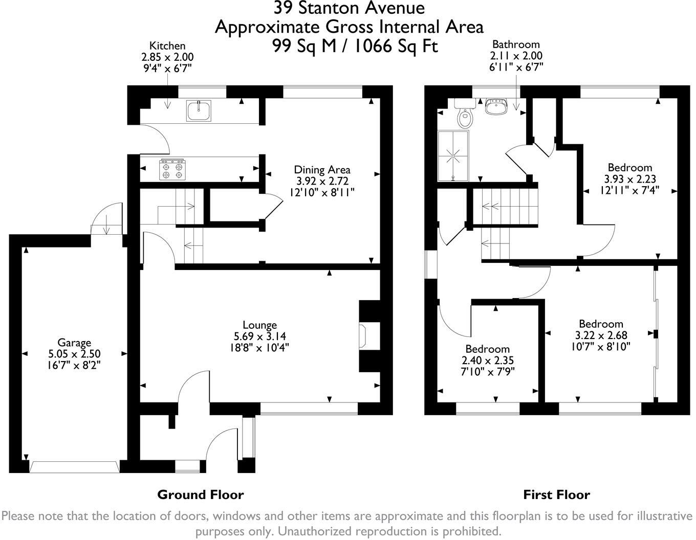 Stanton Avenue, Belper floorplan