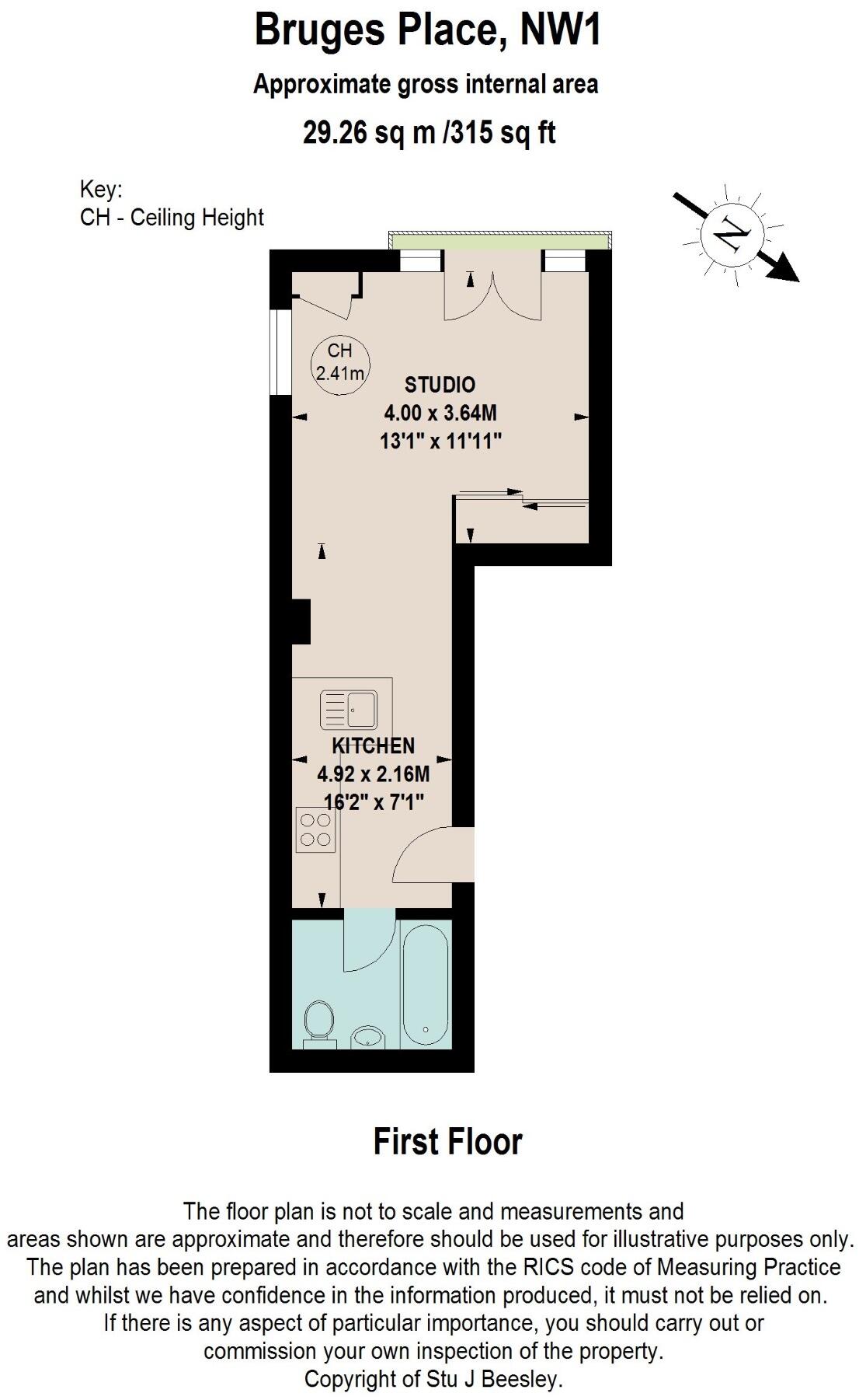 Bruges Place, London, NW1 floorplan