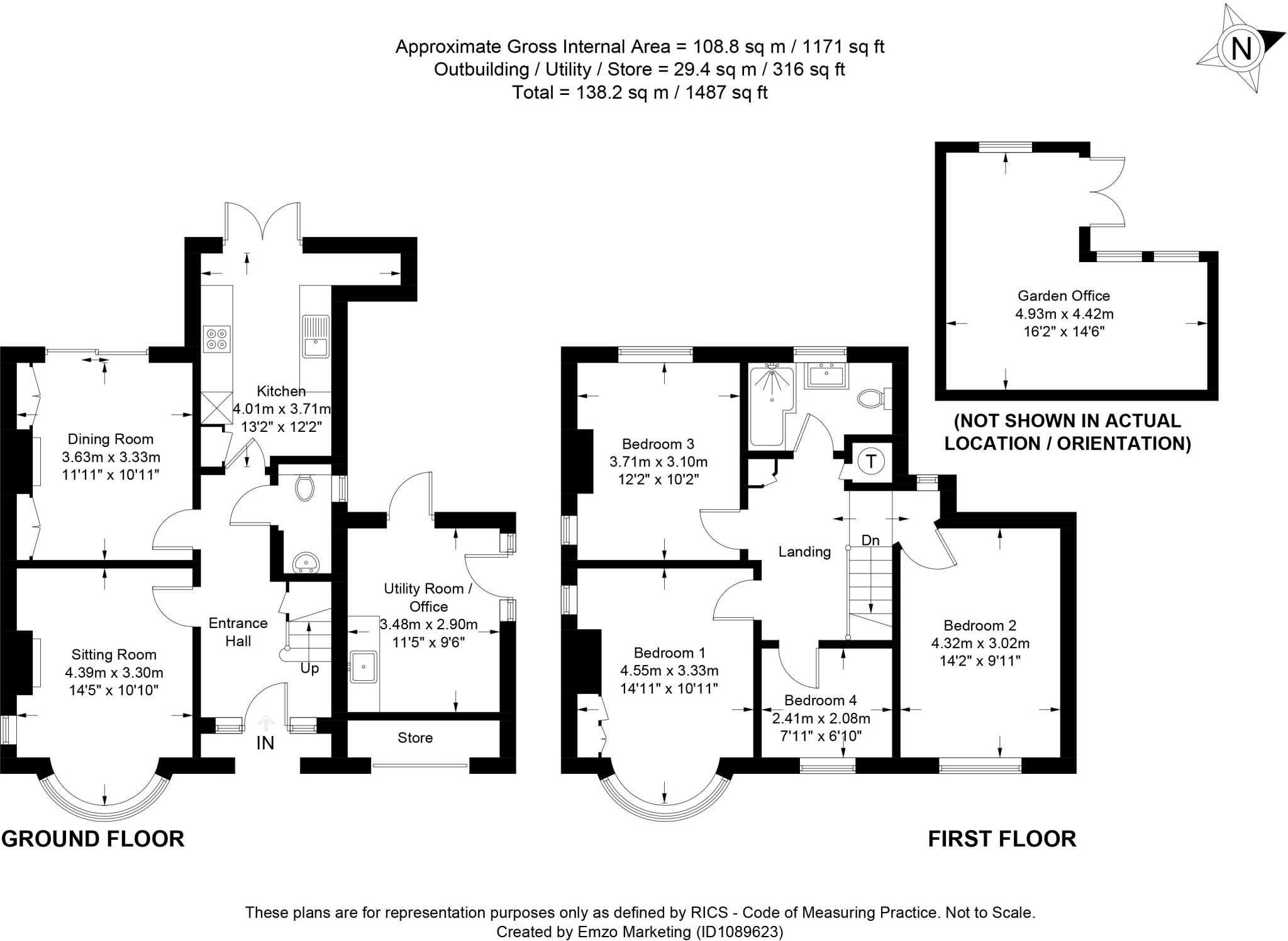 Olivers Battery Road South, Winchester floorplan