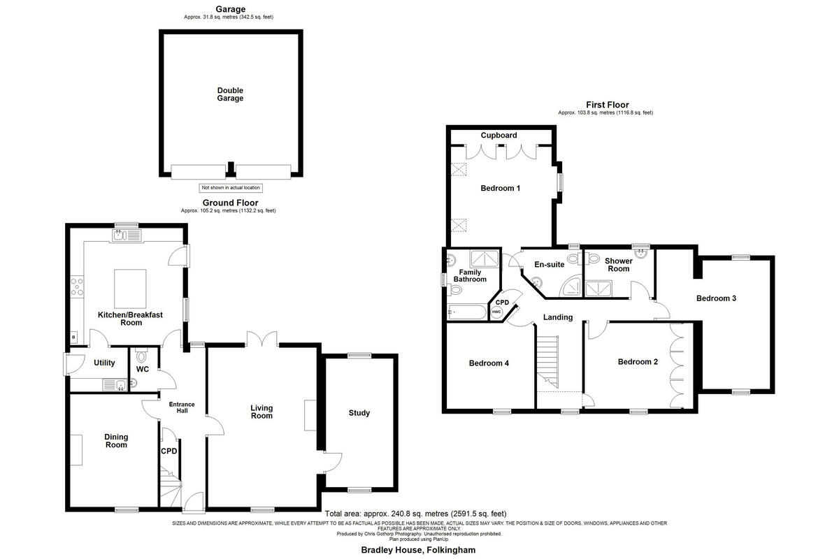 Bourne Road, Folkngham, NG34 floorplan