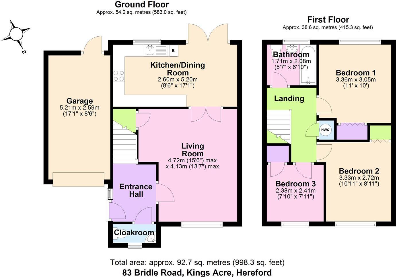 Bridle Road, Hereford floorplan