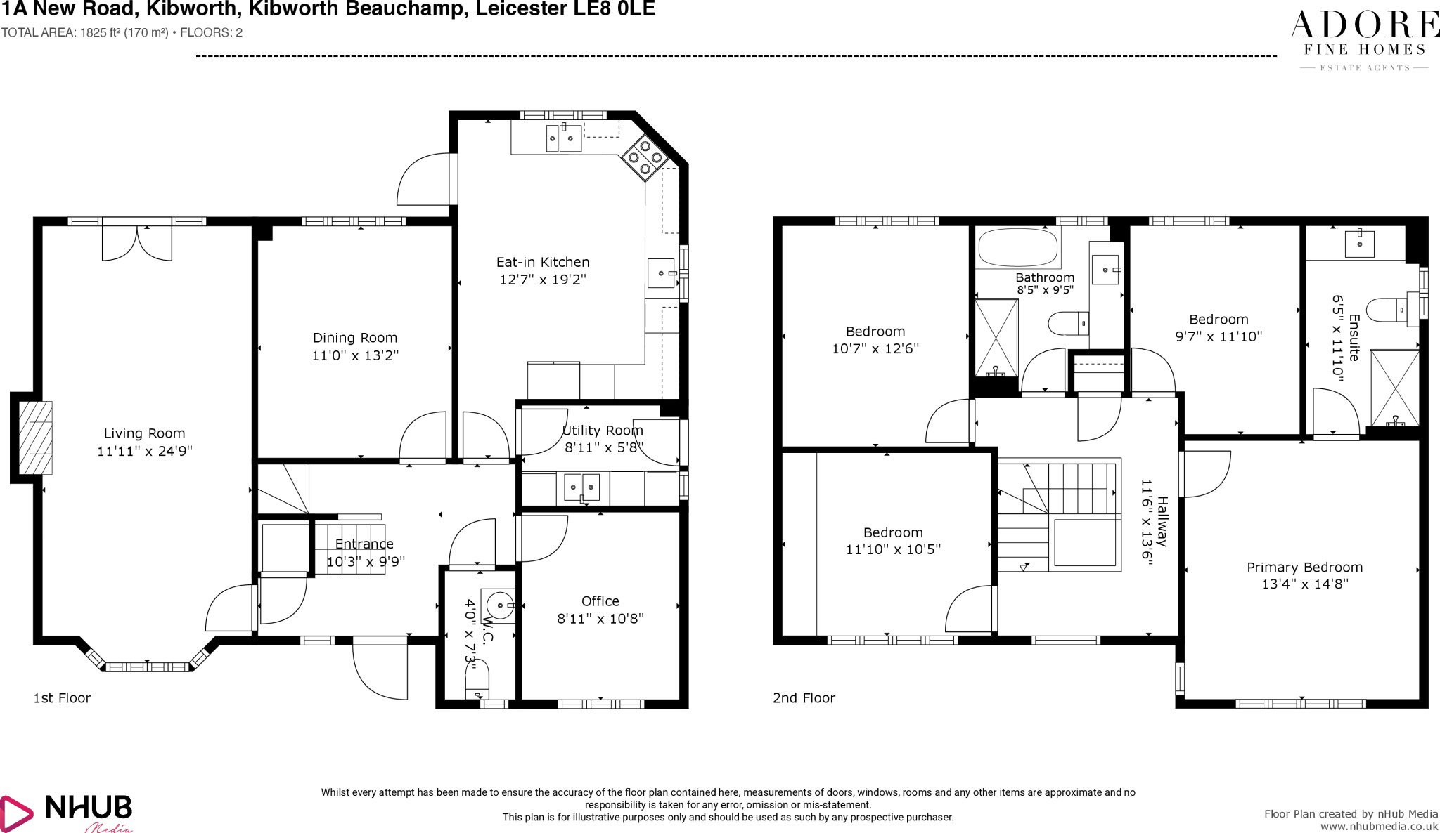 Horton House, New Road, Kibworth LE8 floorplan