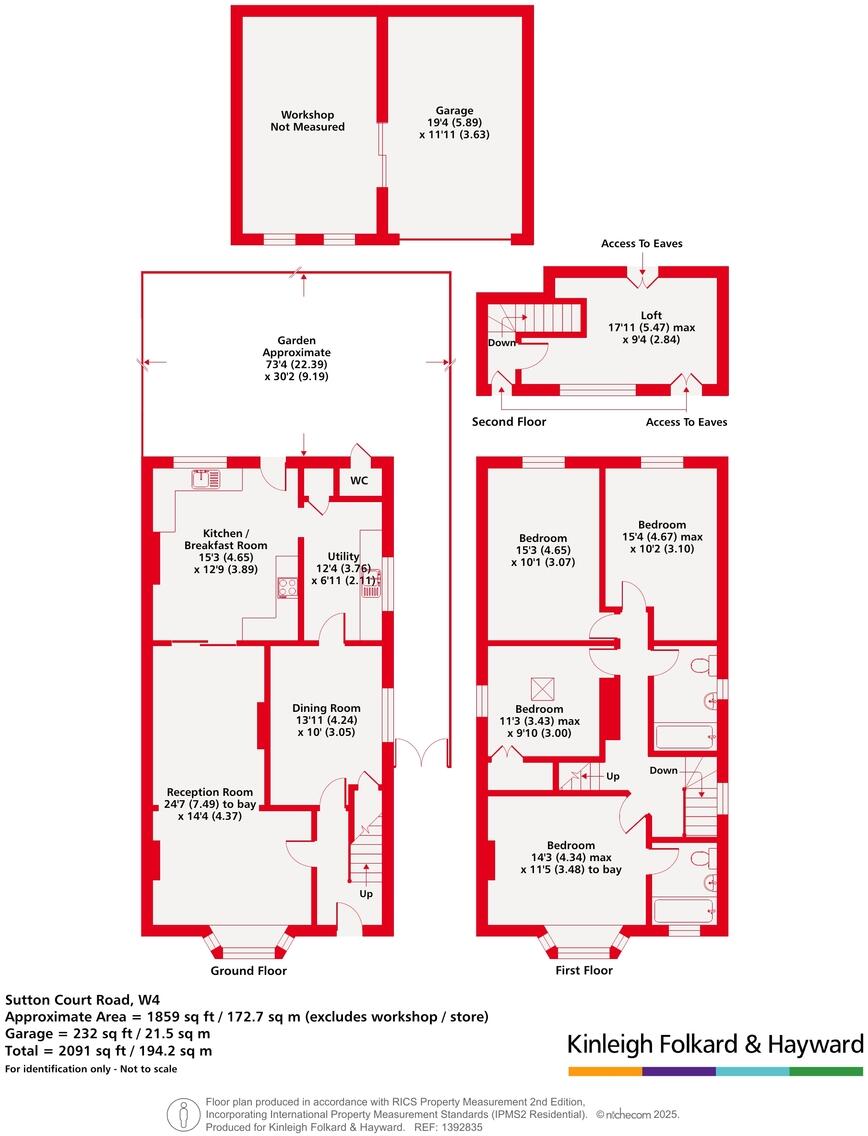 Sutton Court Road, Chiswick, London, W4 floorplan
