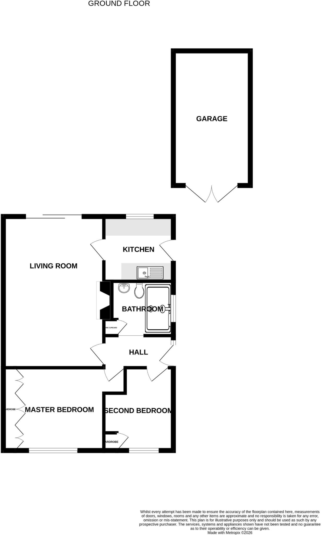 Priorylands, Stretton, Burton-on-Trent, DE13 floorplan