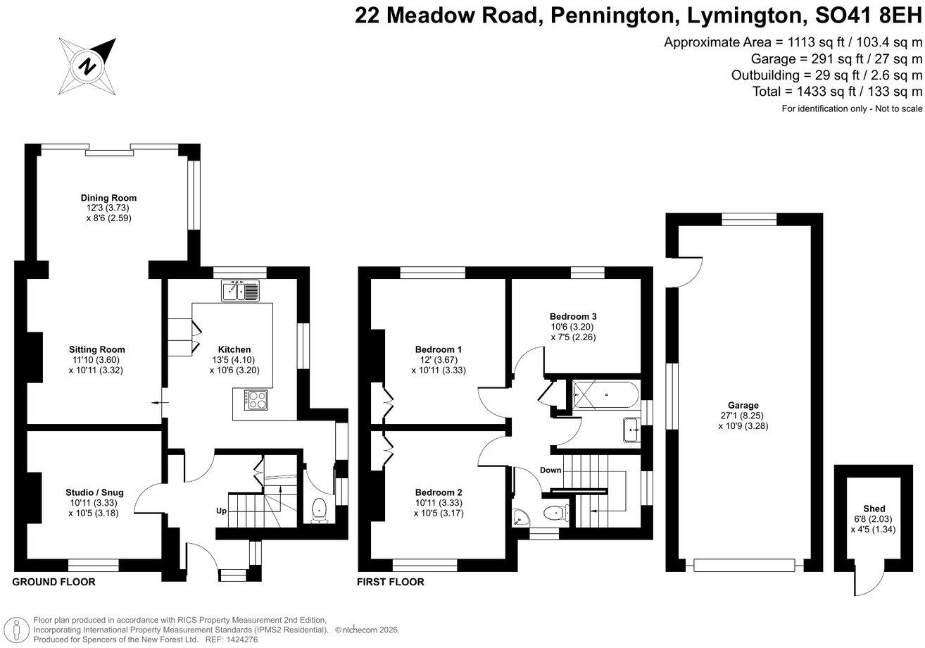 Meadow Road, Pennington, Lymington, SO41 floorplan