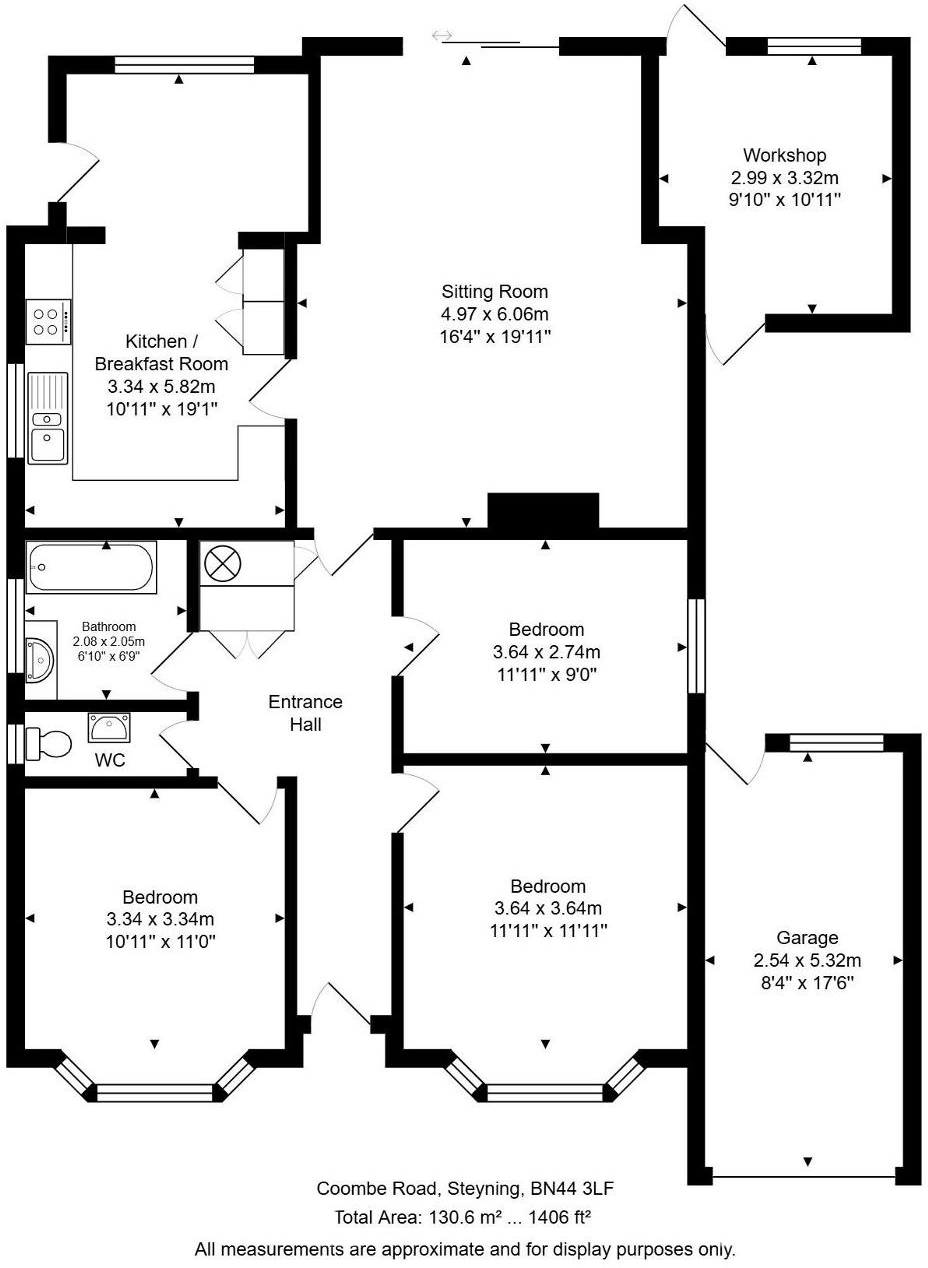 Coombe Road, Steyning, BN44 3LF floorplan