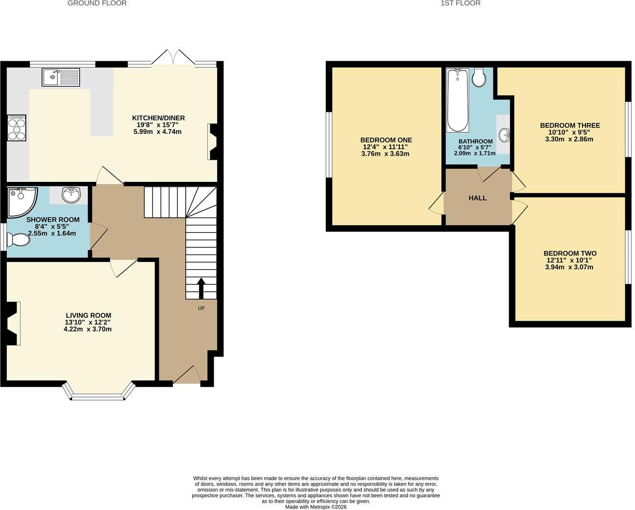 Upwick Road, Eastbourne, BN20 8NA floorplan