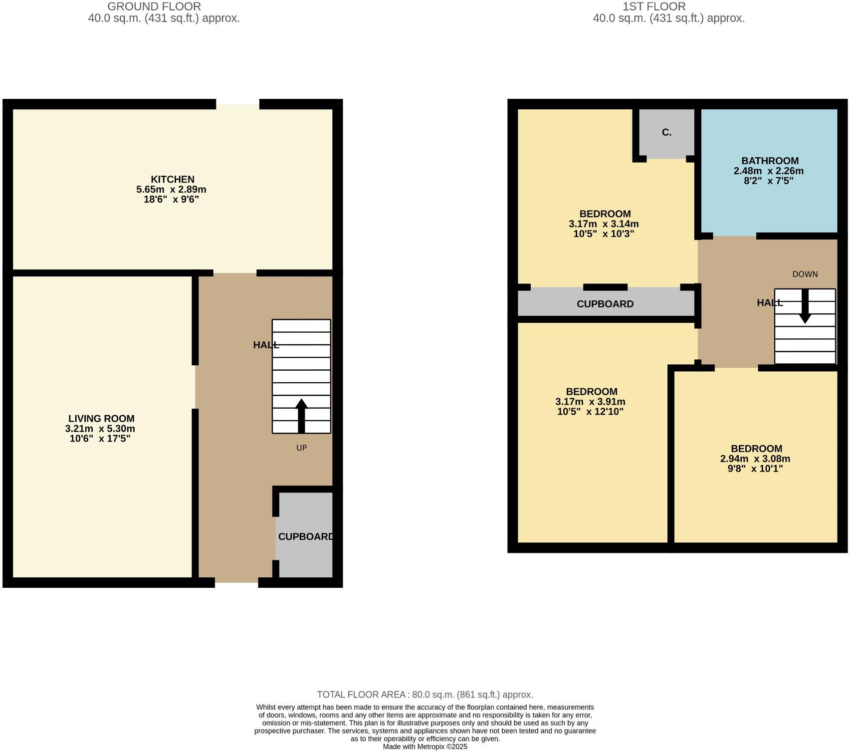 51 Coronation Way, Montrose, Angus, DD10 floorplan