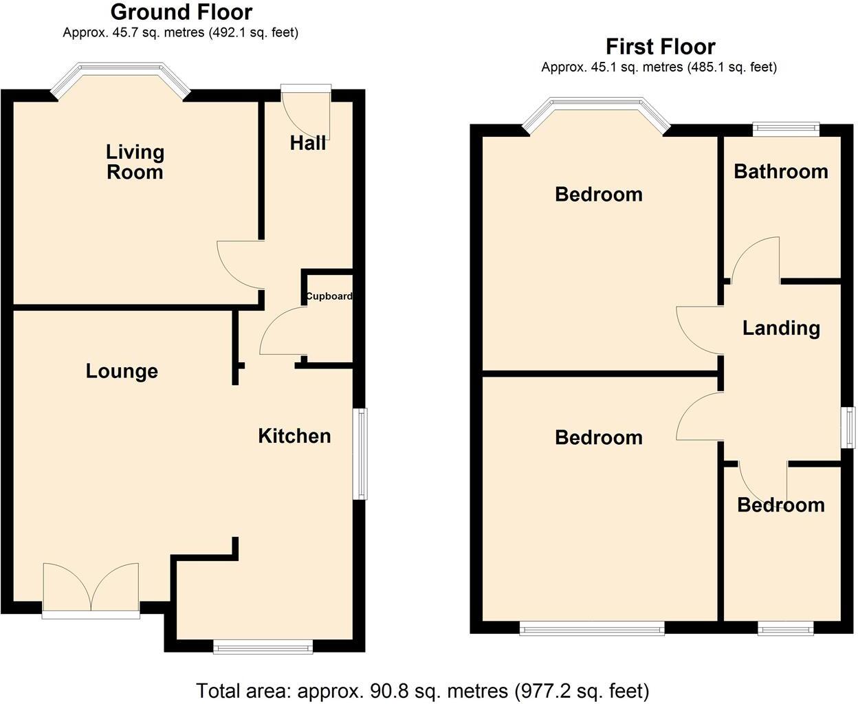 Compton Drive, Grimsby floorplan
