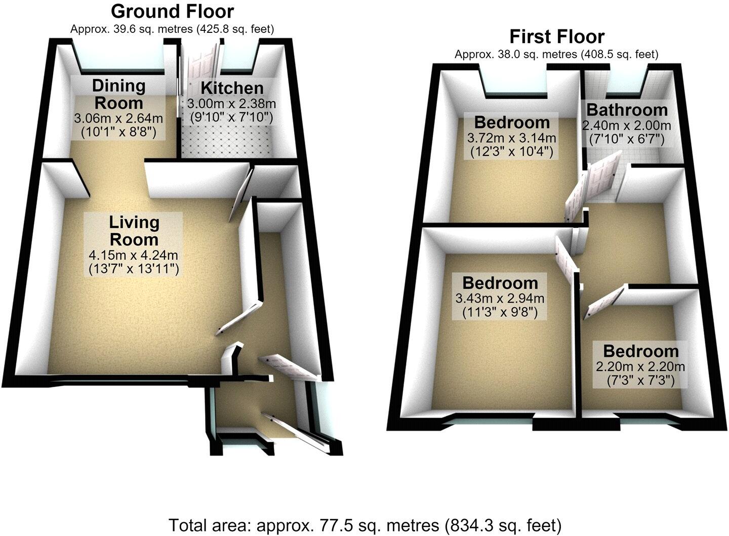 Connington Close, Royton, Oldham, Greater Manchester, OL2 floorplan