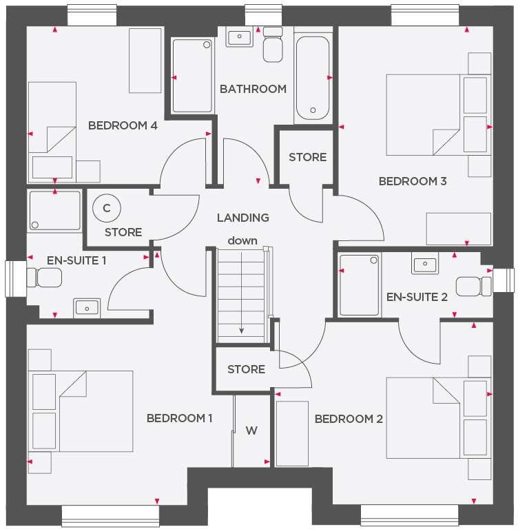 Harrow Drive,
Higher Bartle,
Lancashire,
PR4 floorplan