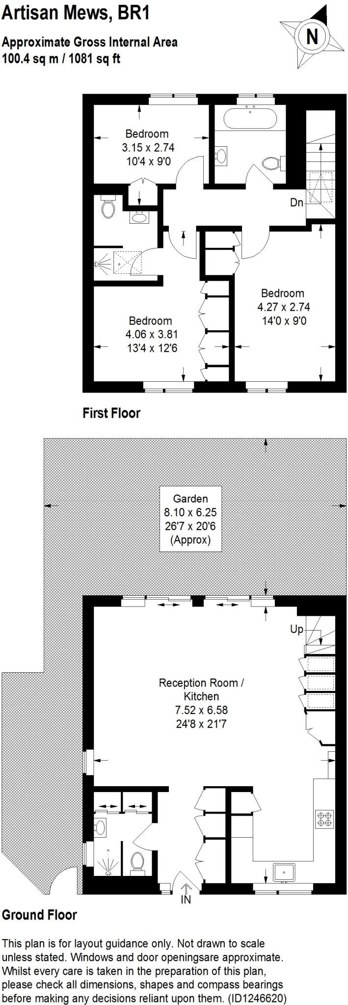 Artisan Mews, Bromley, Kent, BR1 floorplan