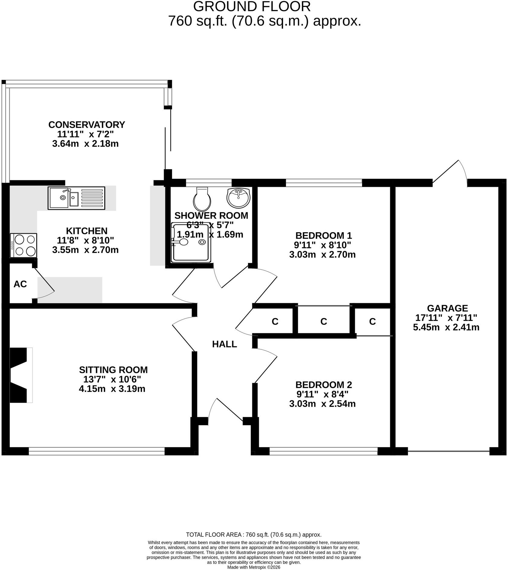 Westbrook Road, Evercreech floorplan